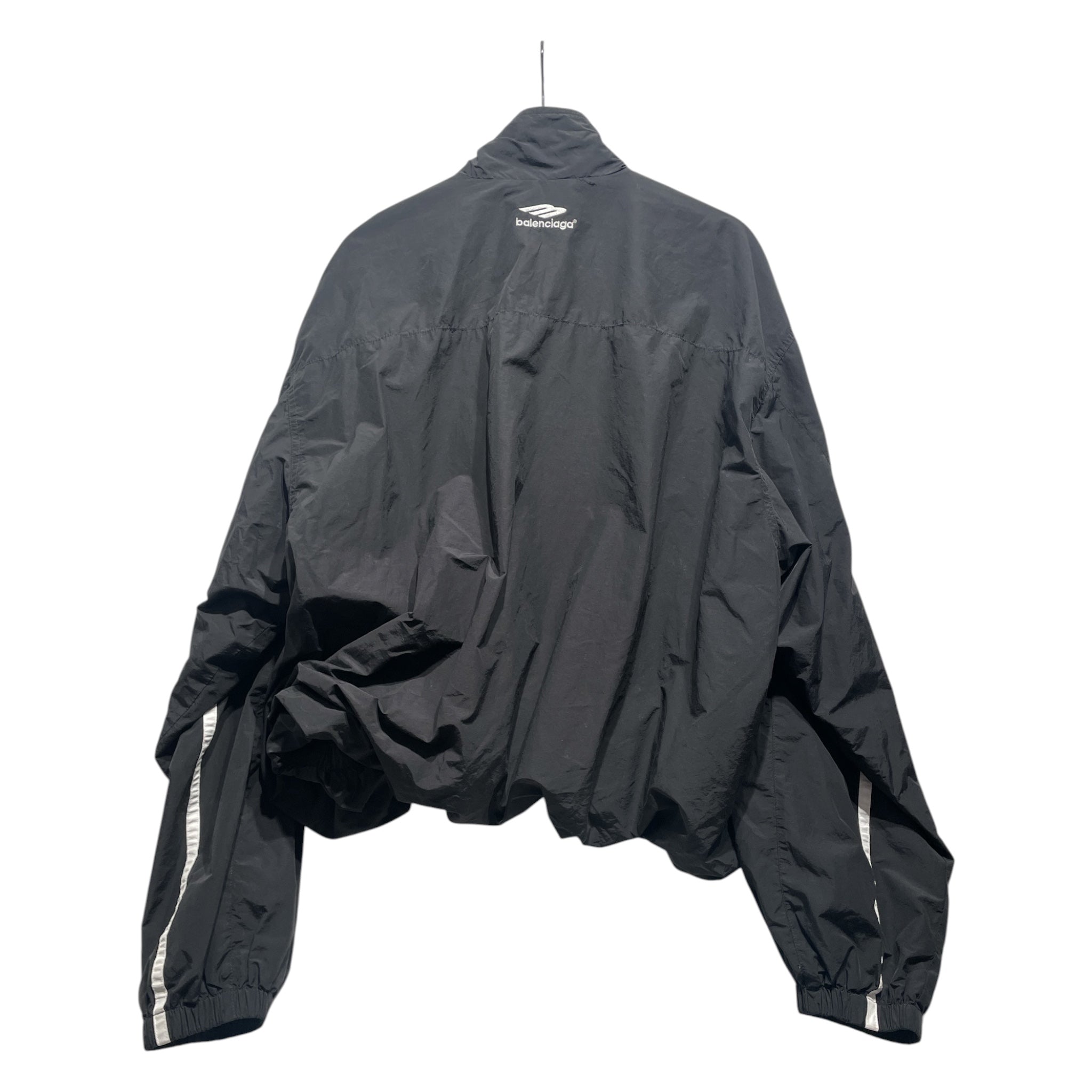 BALENCIAGA/Windbreaker/XS/Nylon/BLK/3B Sport Logo Cropped view 2