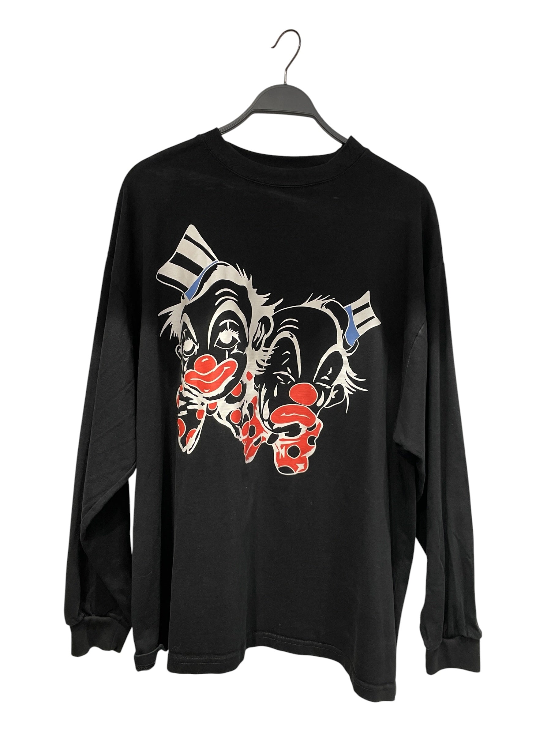 joe freshgoods/LS T-Shirt/Cotton/BLK/Graphic/clown longsleeve view 1
