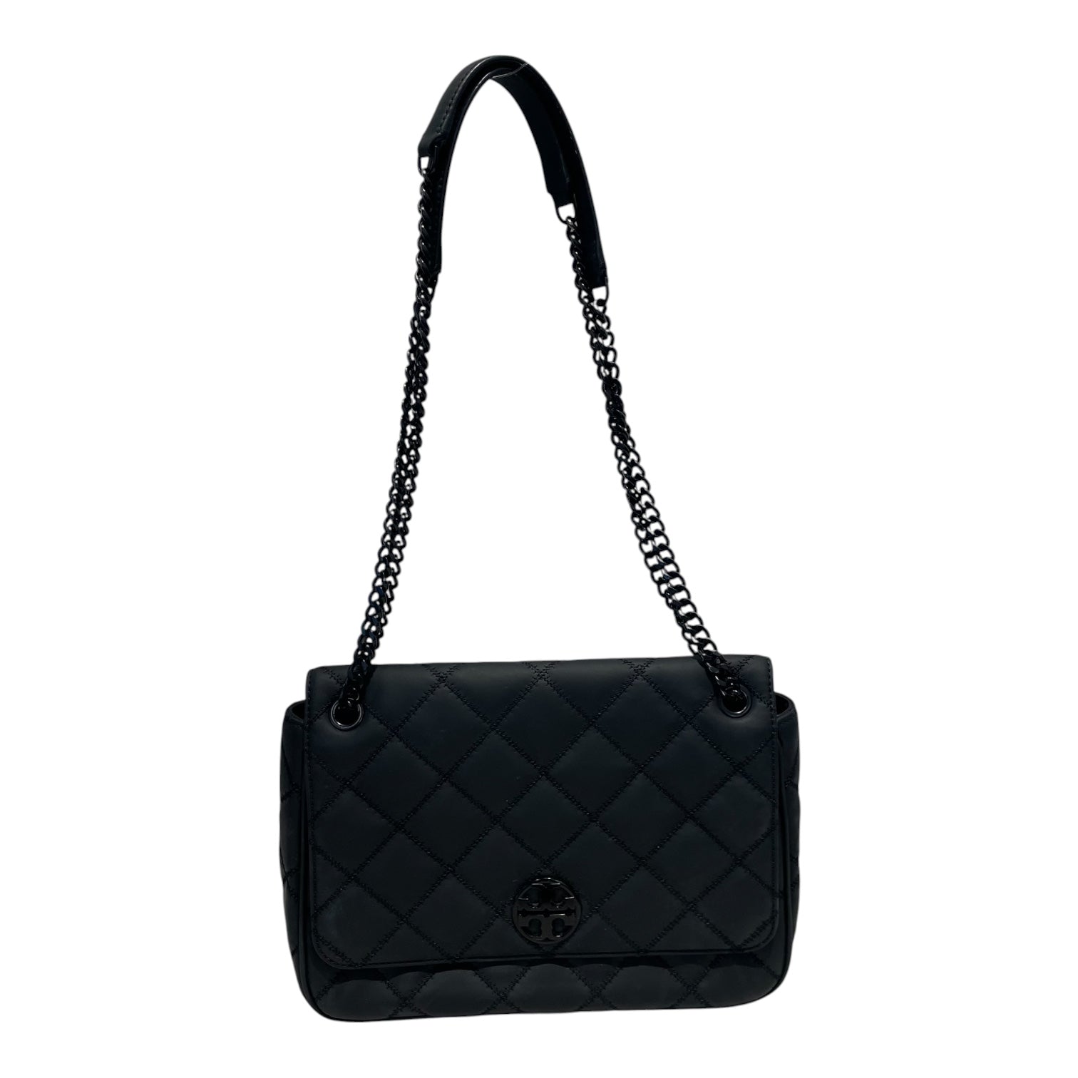 TORY BURCH/Cross Body Bag/Leather/BLK/Willa Matte Quilted view 1