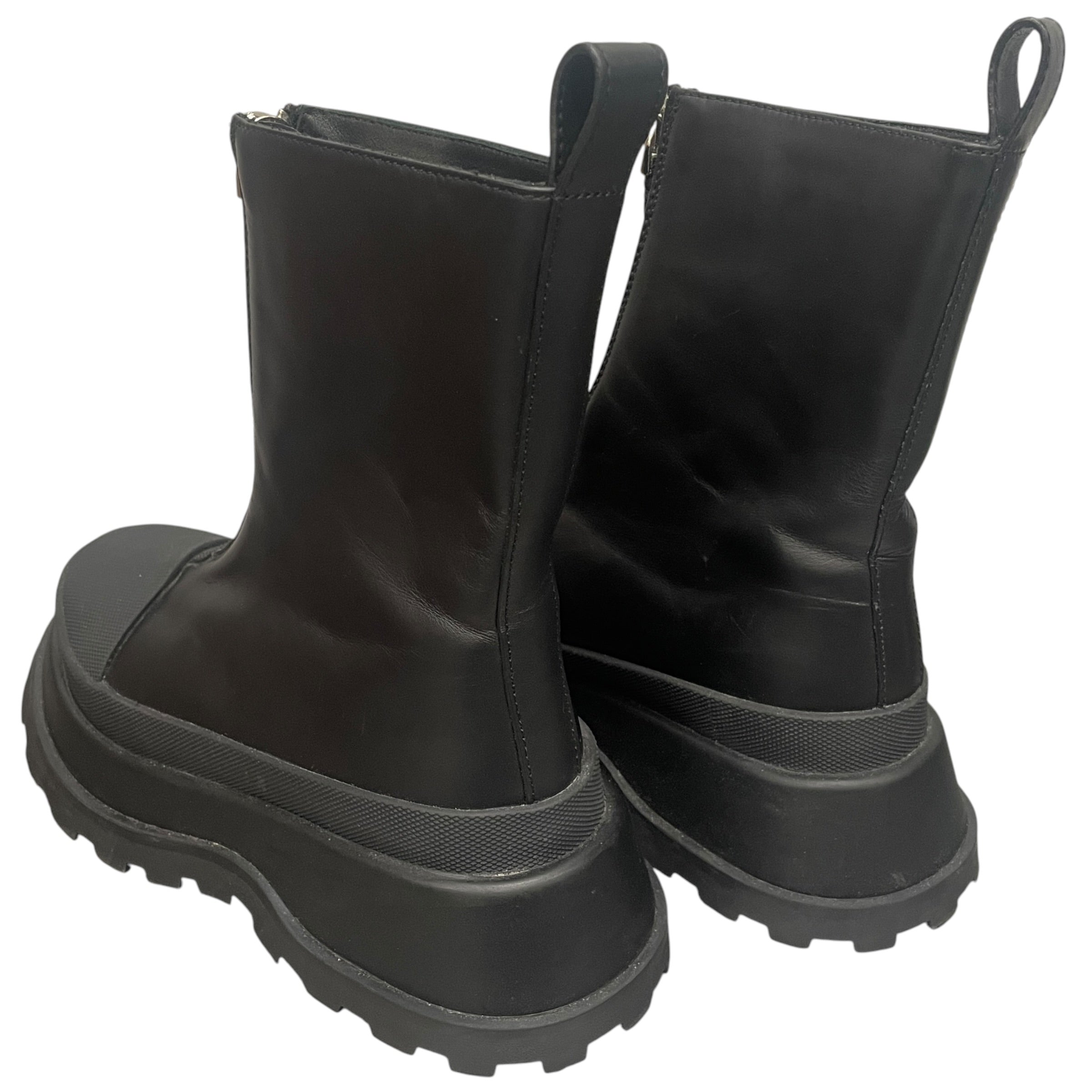 JIL SANDER/Boots/EU 36/Leather/BLK/VULCANIZED FRONT ZIP view 2