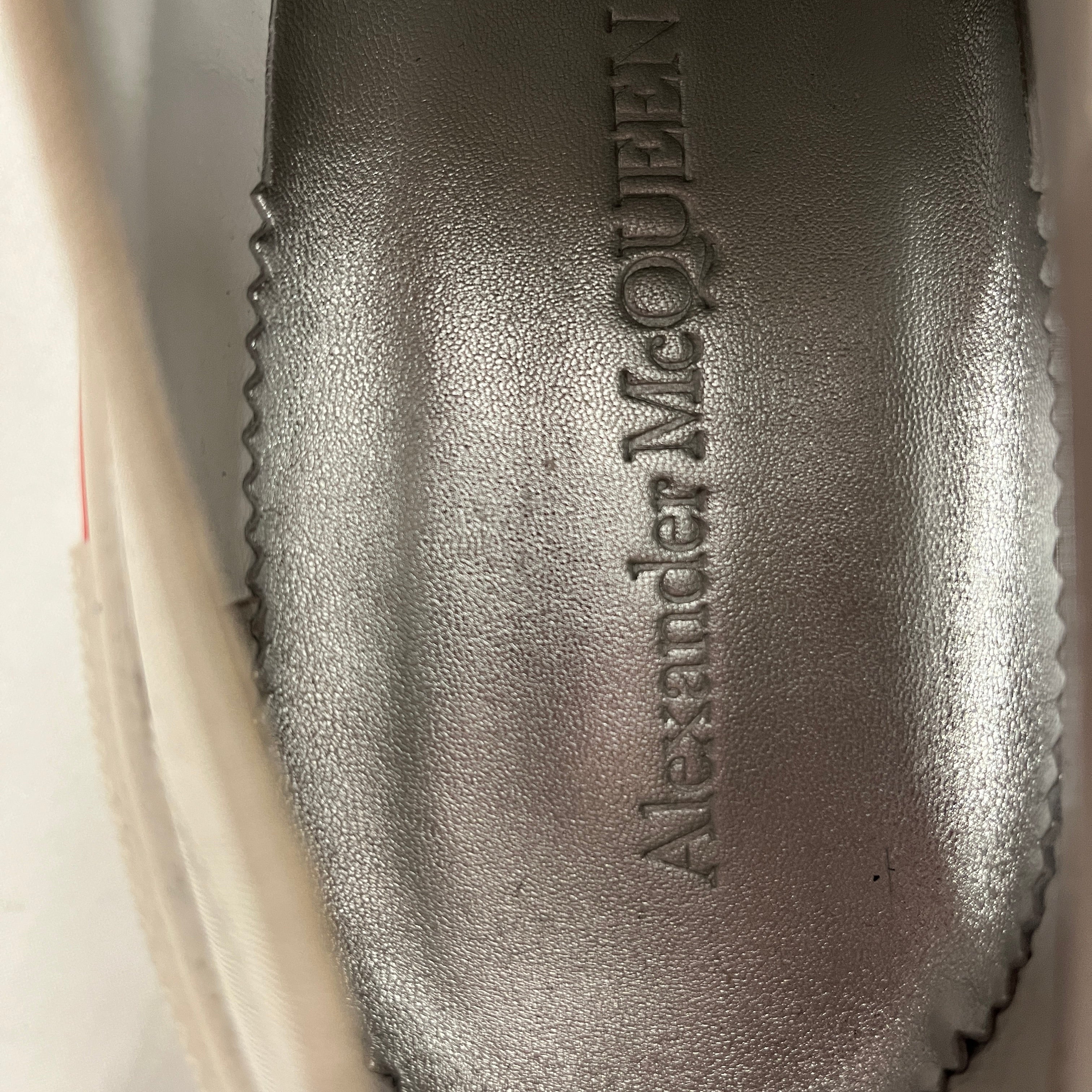Alexander McQueen/Low-Sneakers/EU 43/Cotton/WHT/Slick Graffiti view 4