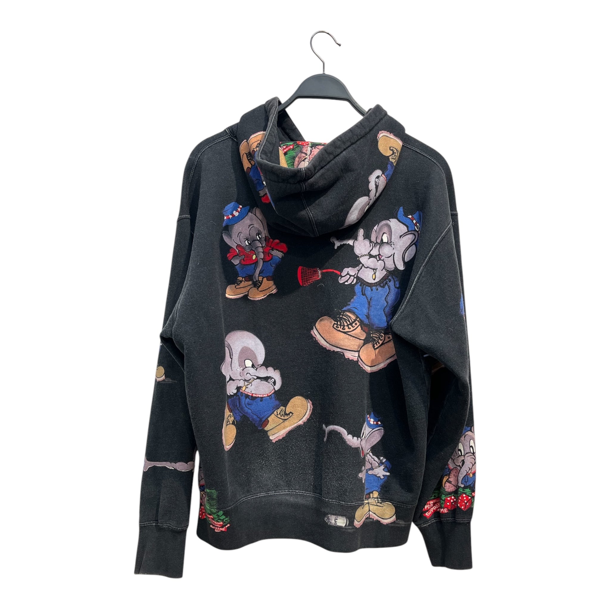 Supreme/Hoodie/M/All Over Print/Cotton/BLK/ELEPHANTS view 2