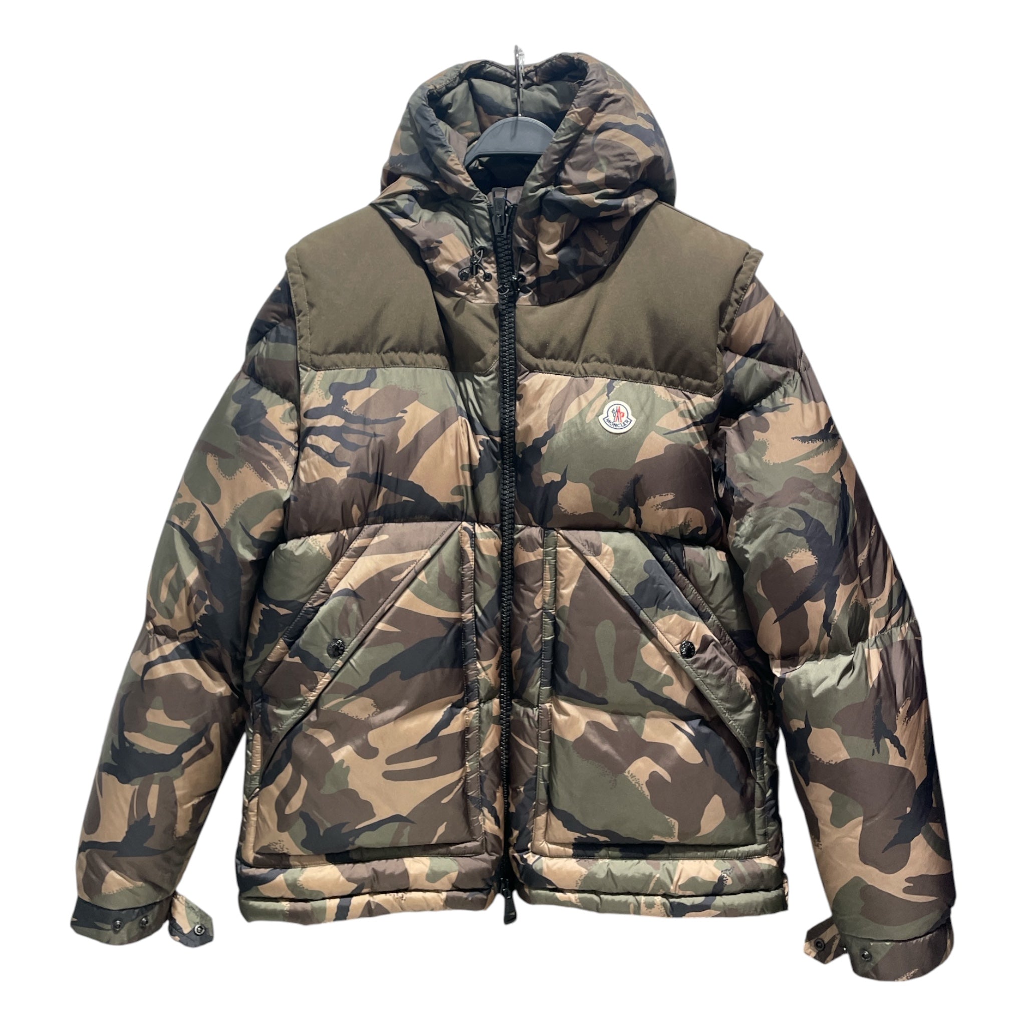 MONCLER/Puffer Jkt/3/Nylon/GRN/Camouflage/Meakan Camo Jacket view 1