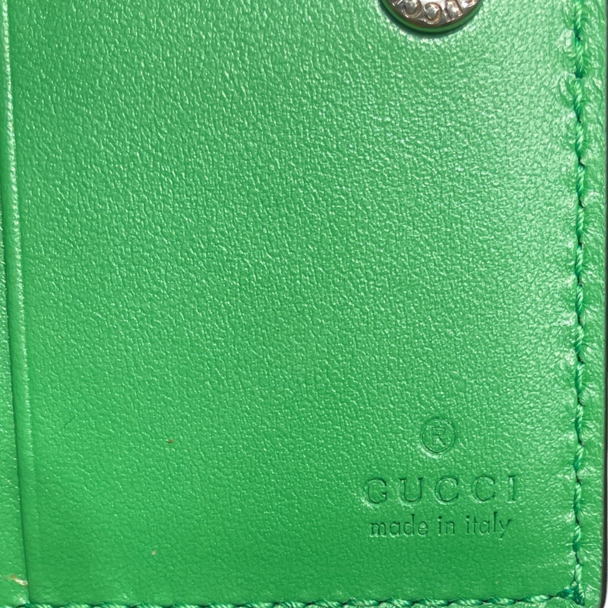 GUCCI/Wallet/Leather/GRN/L's/EMBOSSED CARD CASE view 5