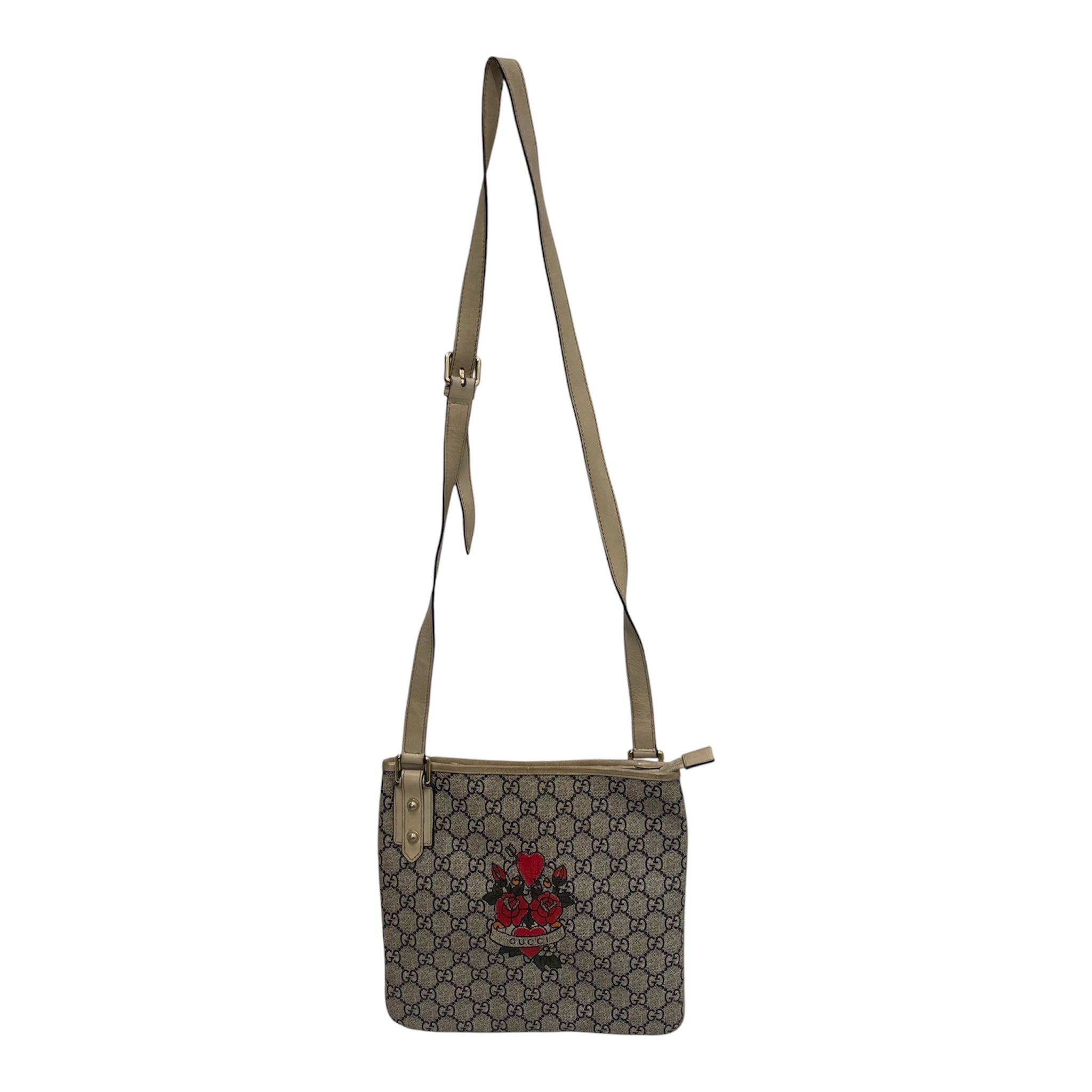 GUCCI/Cross Body Bag/Leather/BRW/roses and hearts view 1