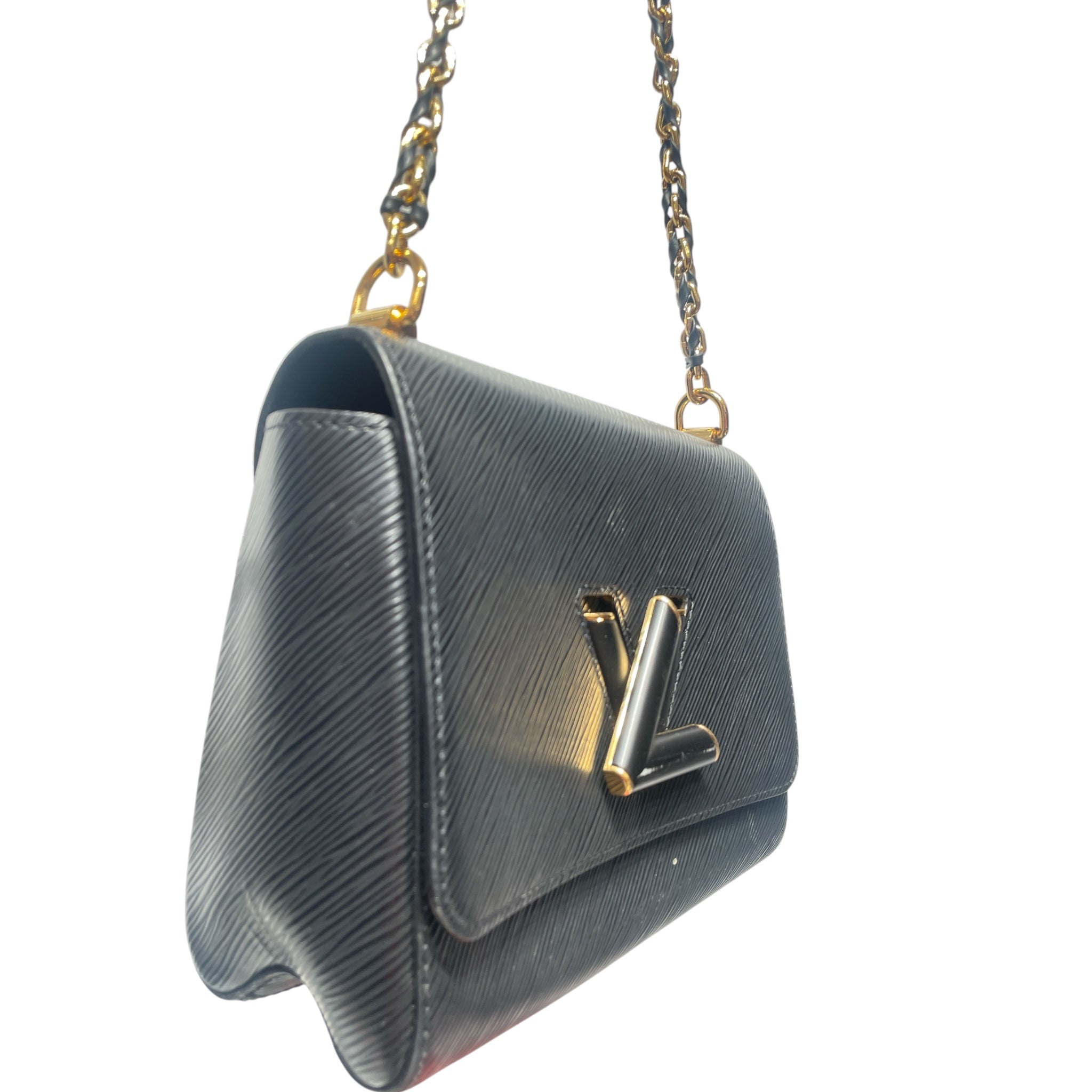 LOUIS VUITTON/Cross Body Bag/Leather/BLK/TWIST MM BAG EPI LEATHER view 6