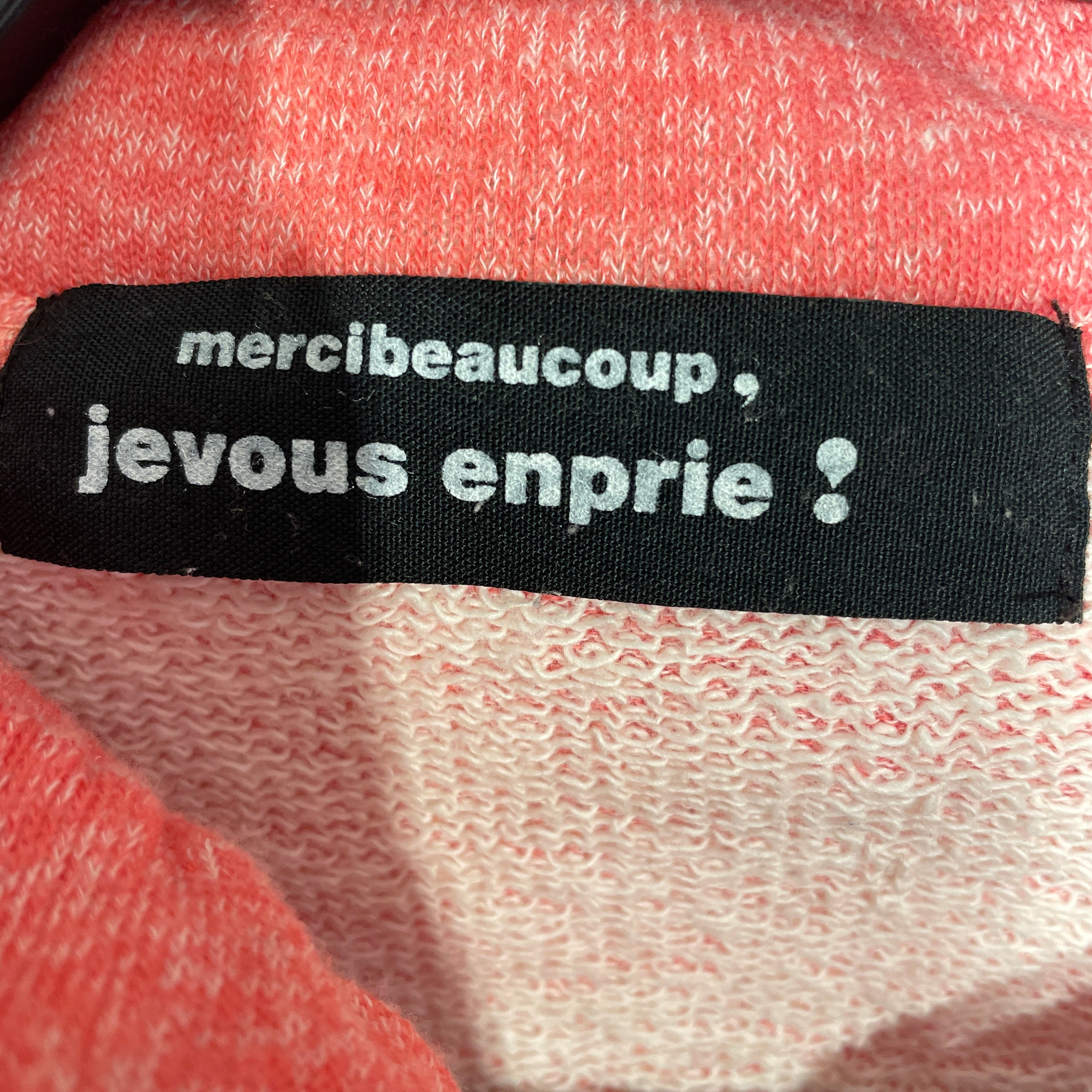 mercibeaucoup，jevous enprie!/Zip Up Hoodie/1/Cotton/PNK/ view 3