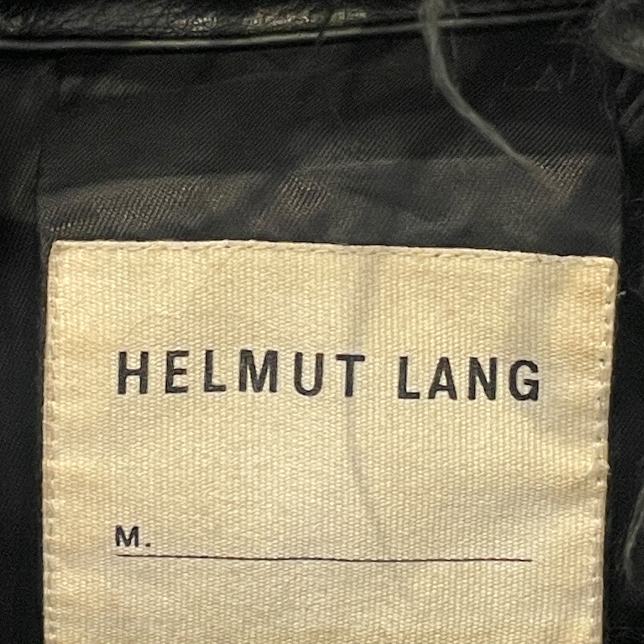 Helmut Lang/Leather Jkt/M/Leather/BLK/detachable fur collar, astro view 3