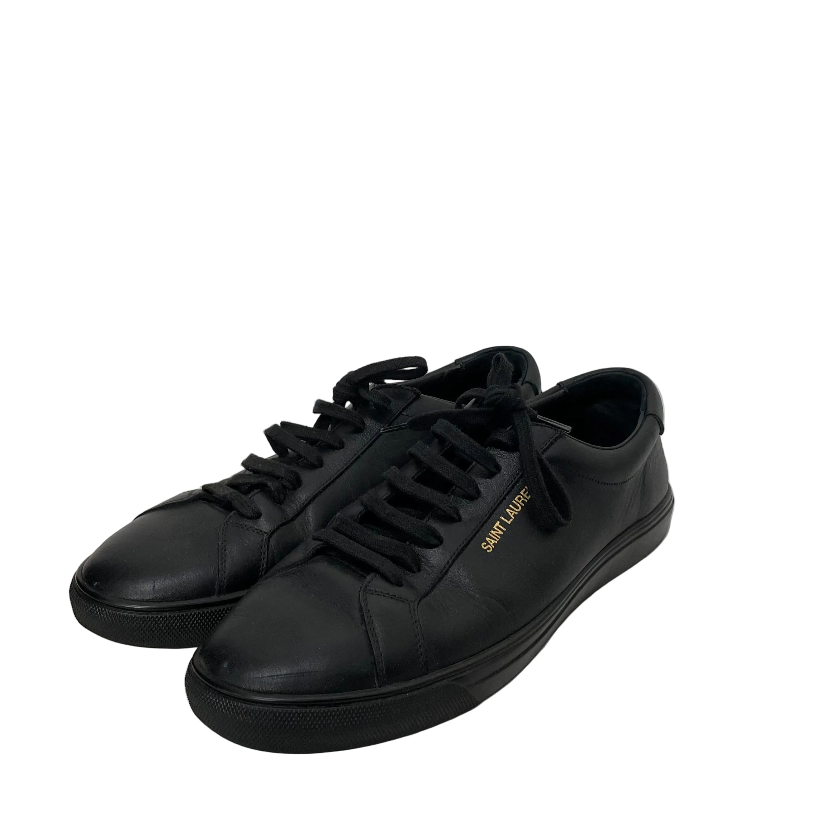 SAINT LAURENT/Low-Sneakers/US 8.5/Leather/BLK/ANDY SNEAKERS view 5