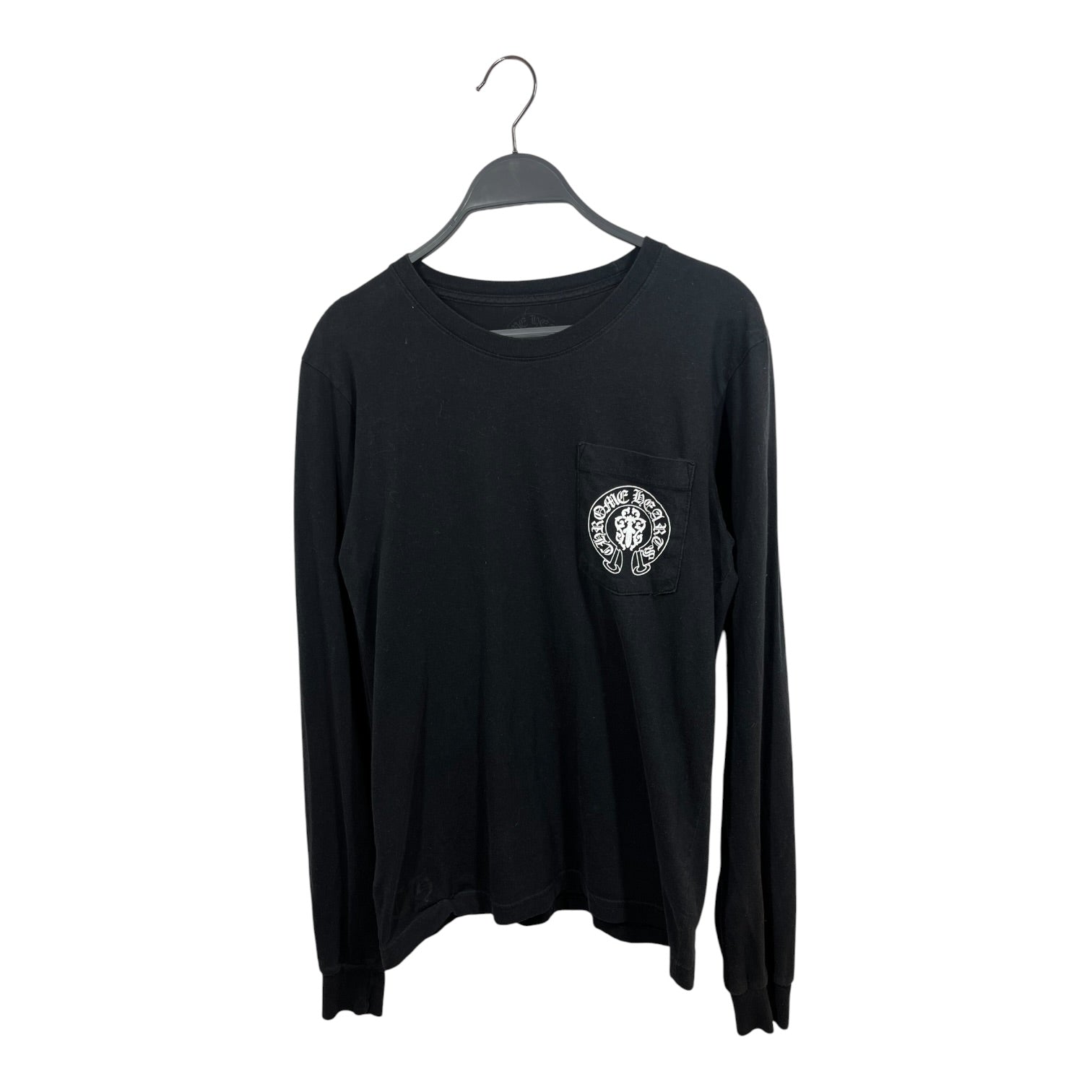 CHROME HEARTS/LS T-Shirt/S/Cotton/BLK/USA Flag view 1