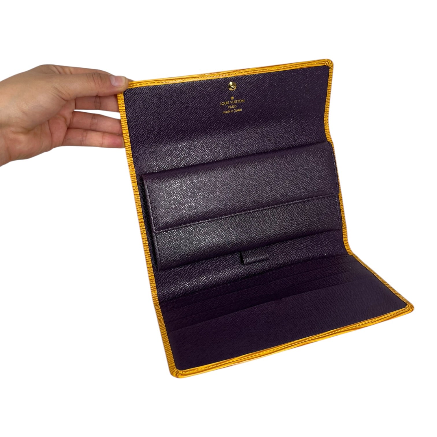 LOUIS VUITTON/Long Wallet/Leather/YEL/L's/Epi view 3