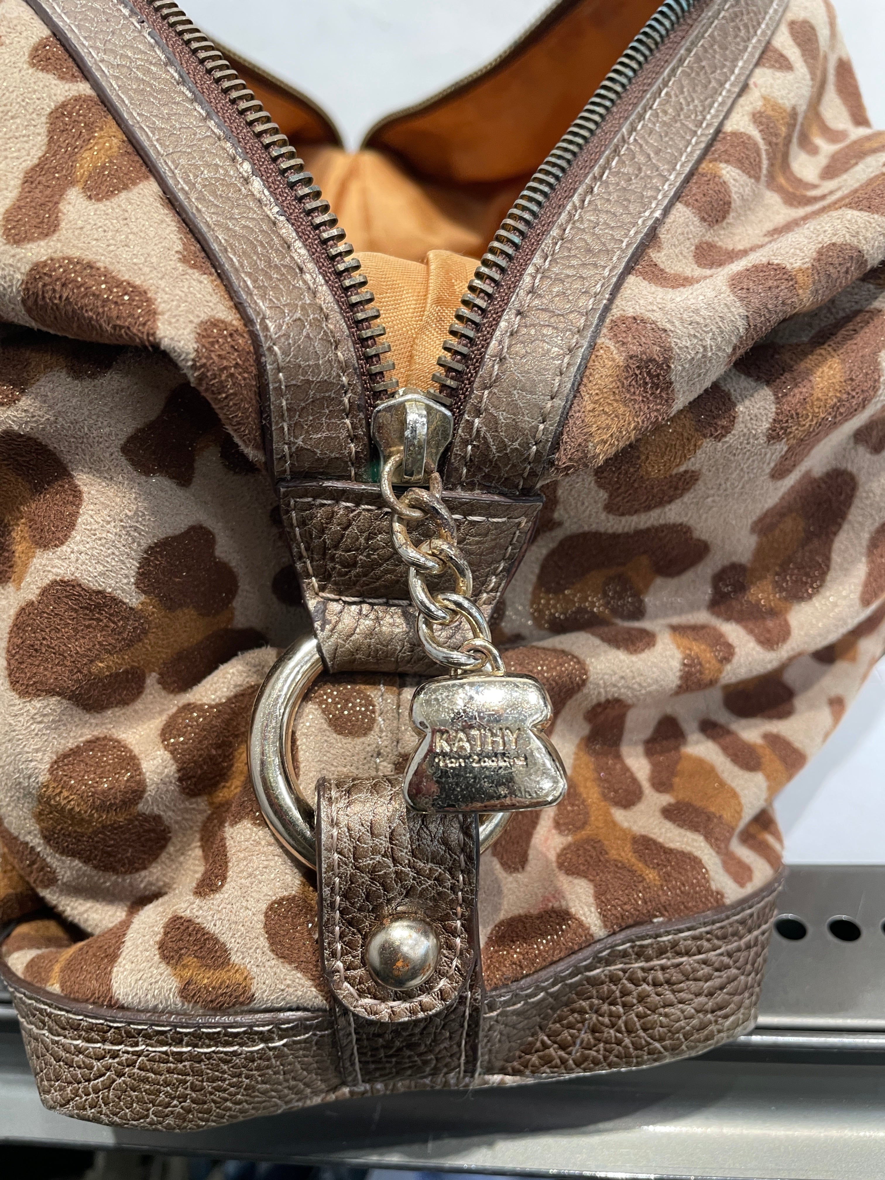 kathy new zealand/Hand Bag/Animal Pattern/Suede/CML/ view 4