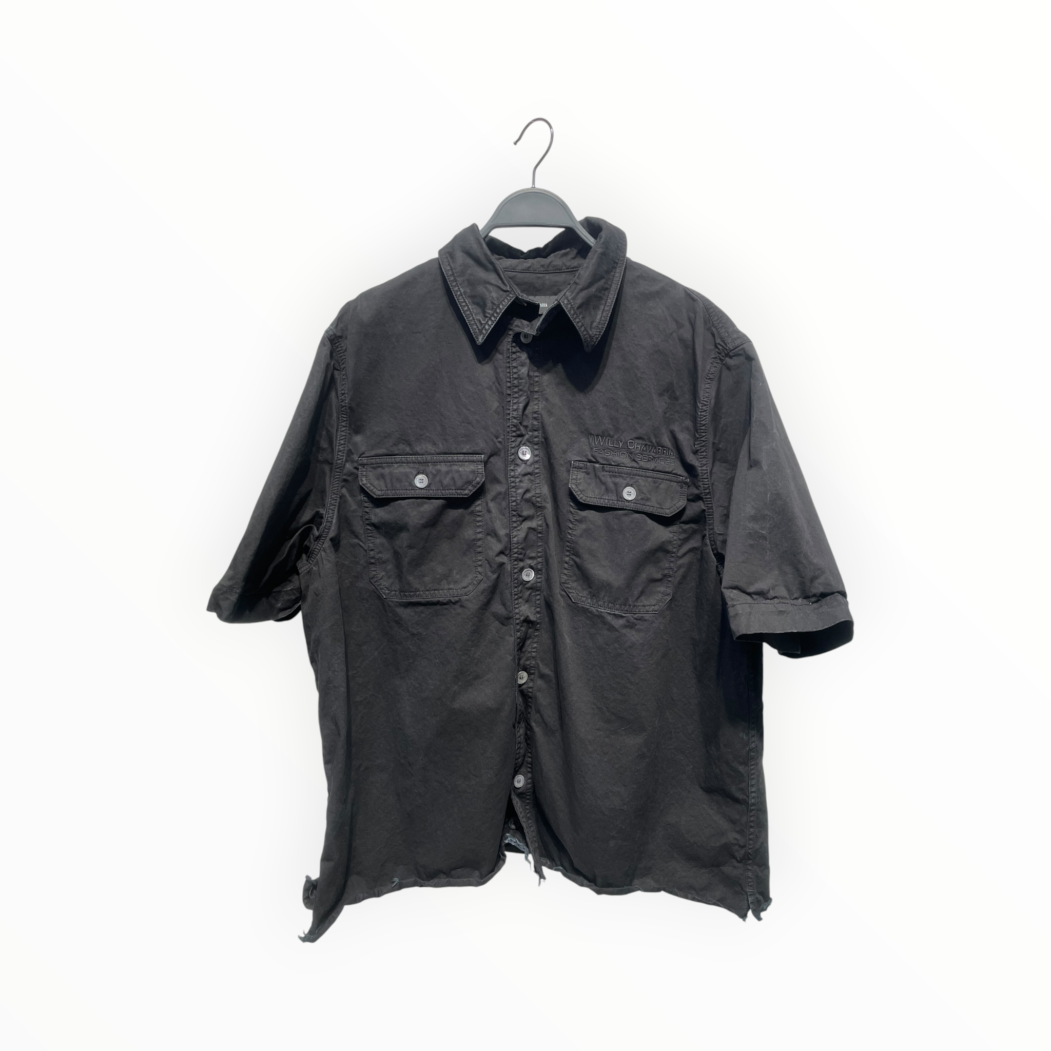 WILLY CHAVARRIA/SS Shirt/M/Cotton/BLK/ view 1