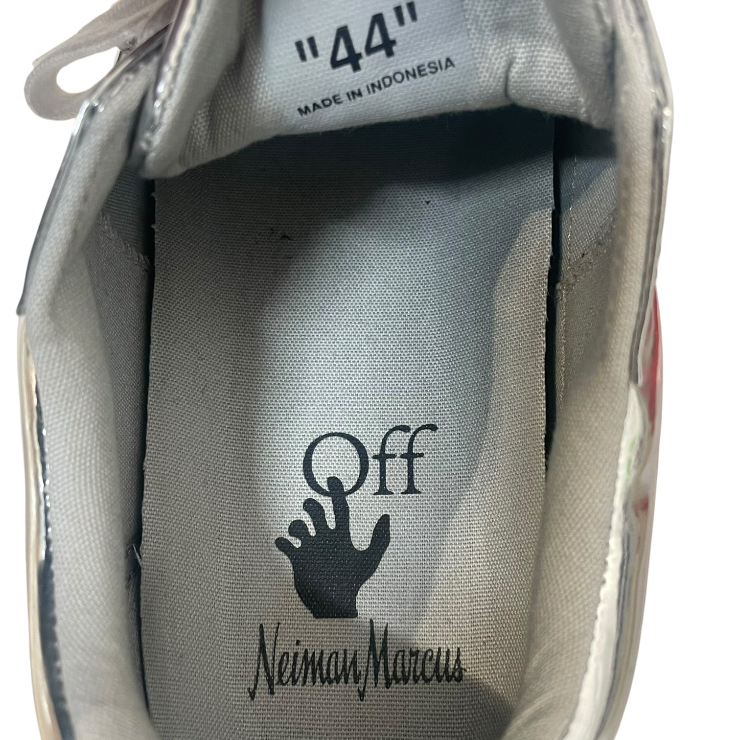 OFF-WHITE/Low-Sneakers/EU 44/Leather/SLV/neiman marcus exclusive view 3