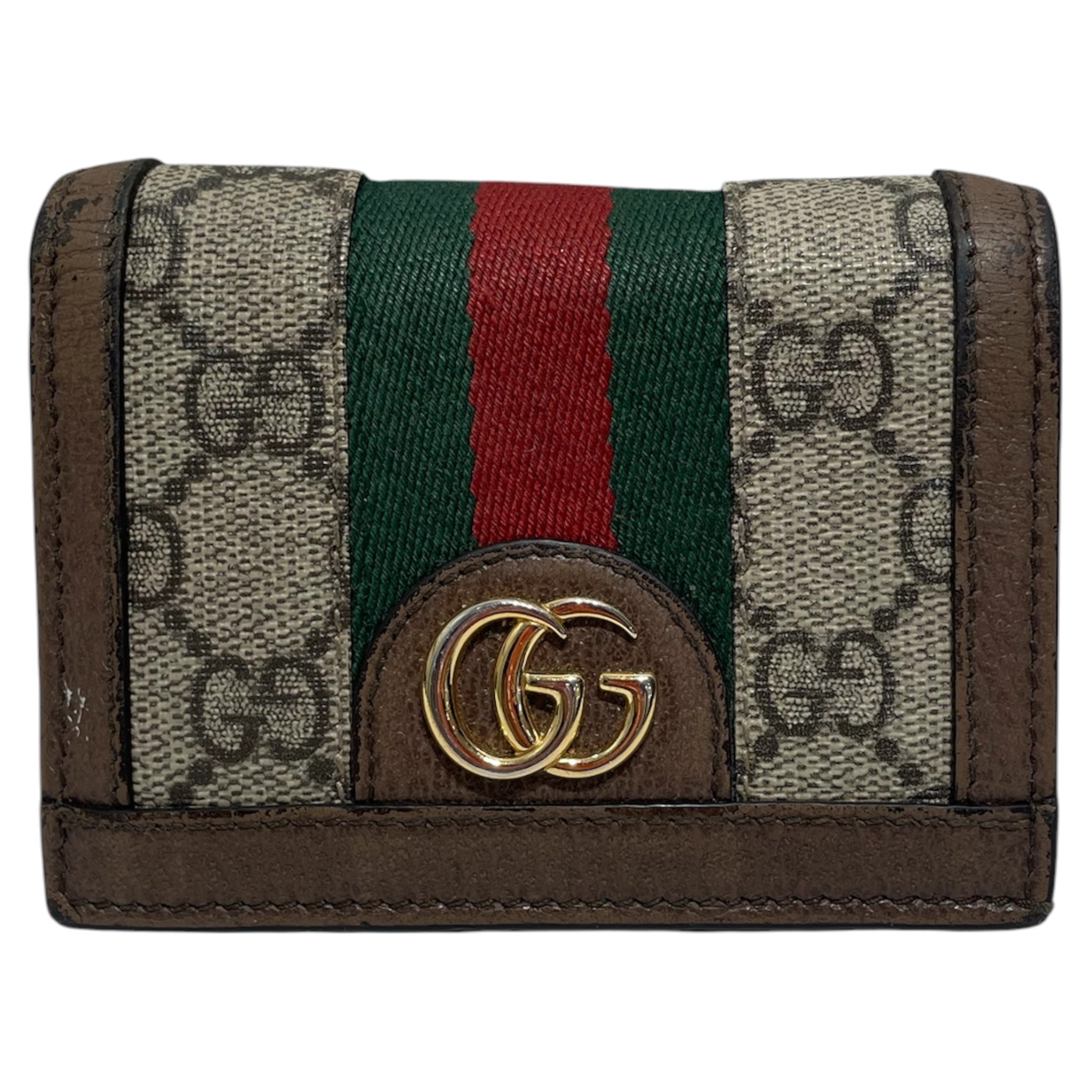 GUCCI/Wallet/Monogram/KHK/Ophidia GG Compact Wallet view 1