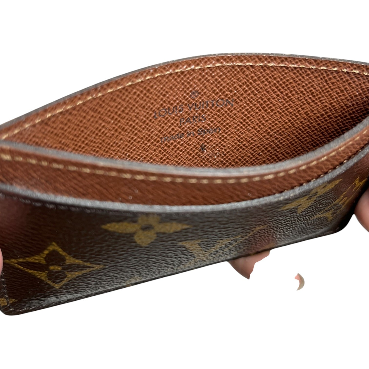 LOUIS VUITTON/Card Case/Monogram/Leather/BRW/L's/ view 4