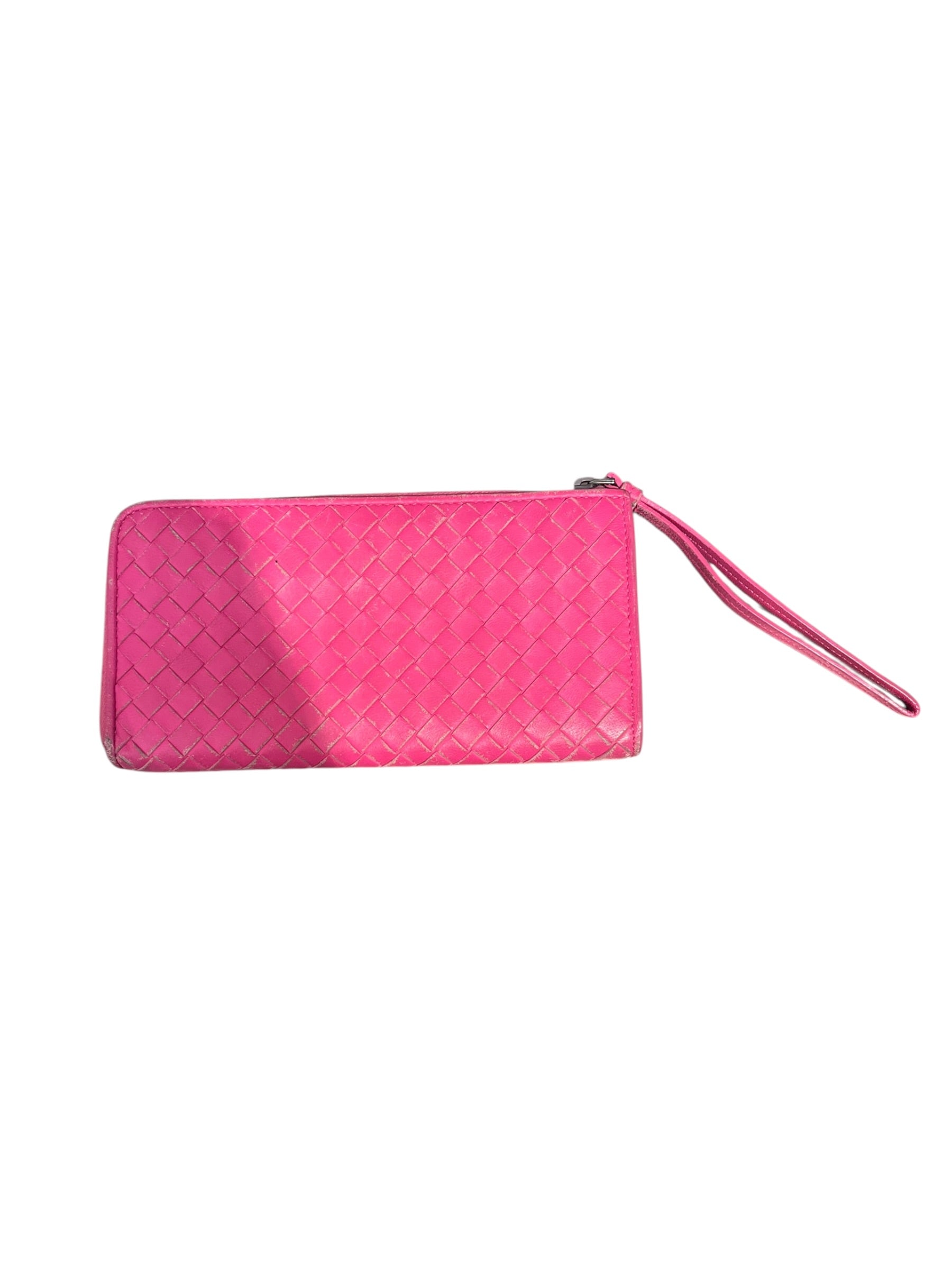 BOTTEGA VENETA/Long Wallet/Leather/PNK/L's/WAFFLE ZIPPY B02121377R view 2