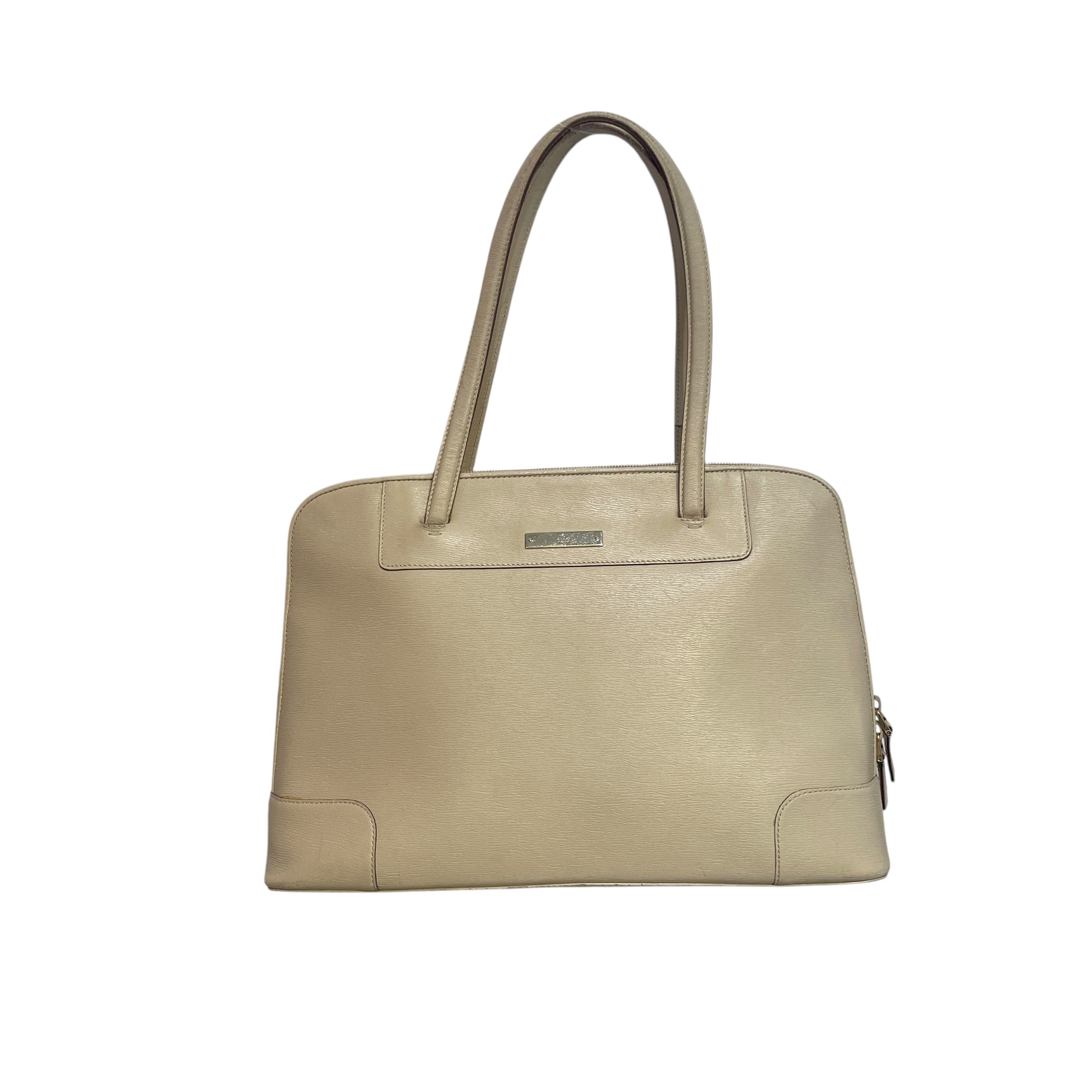 GUCCI/Tote Bag/Leather/CRM/Leather Tote Shoulder Bag view 1