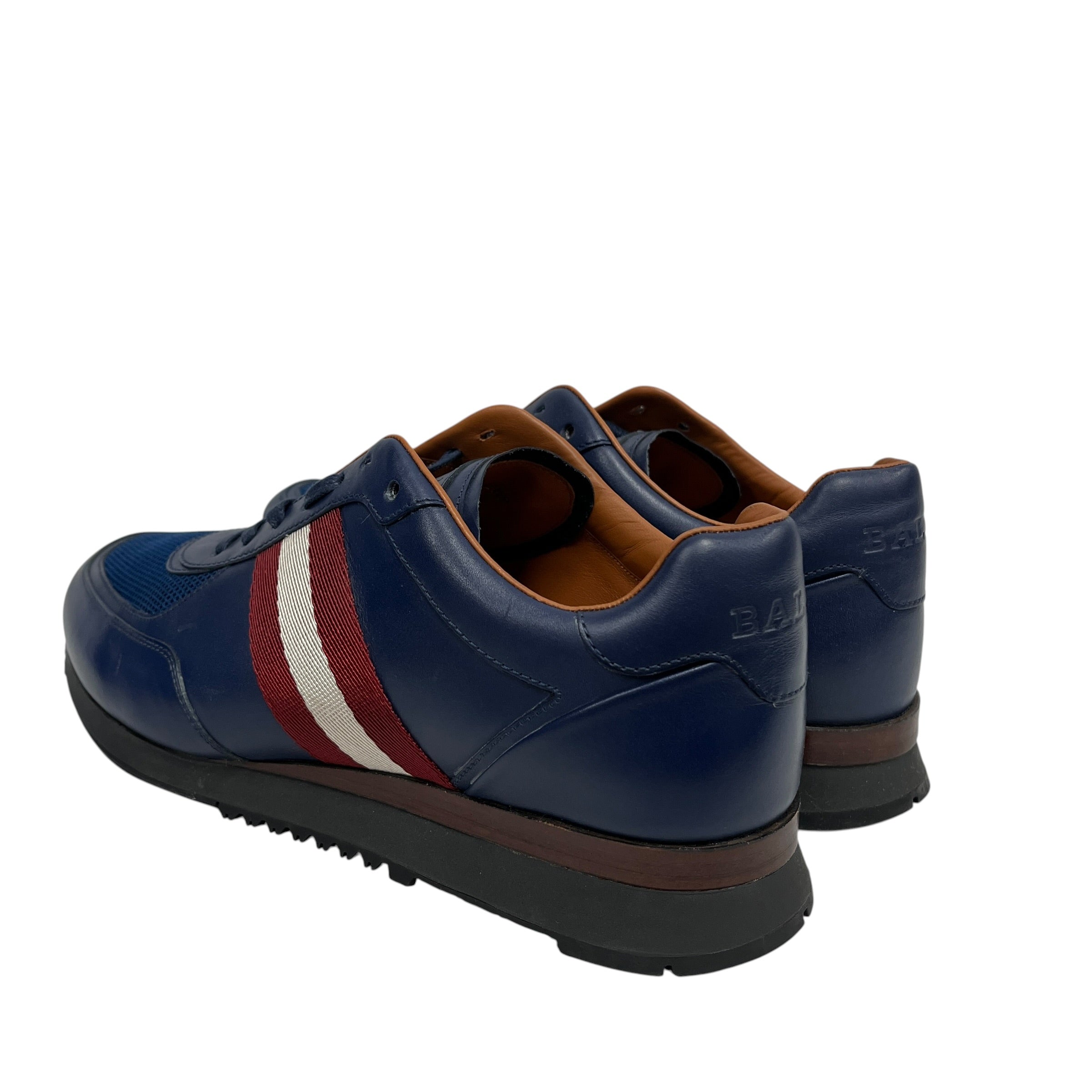 BALLY/Low-Sneakers/US 9/Stripe/Leather/NVY/Aston Sneaker view 3