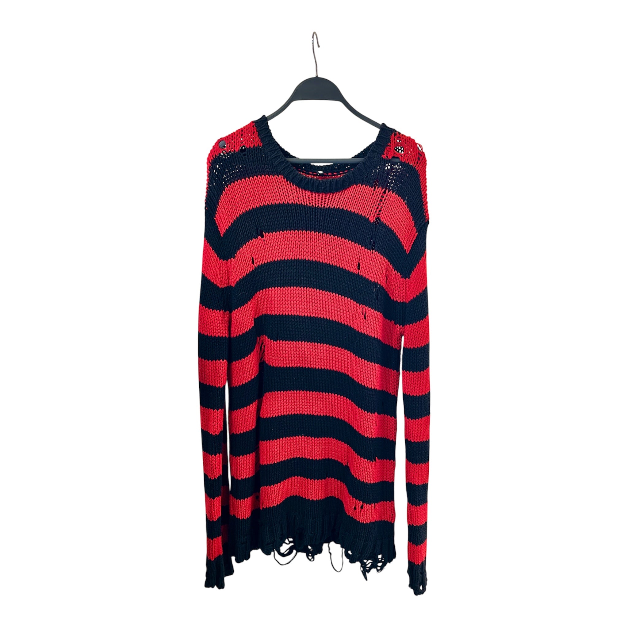 R13/Sweater/M/Stripe/Wool/RED/FREDDY KNIT view 1