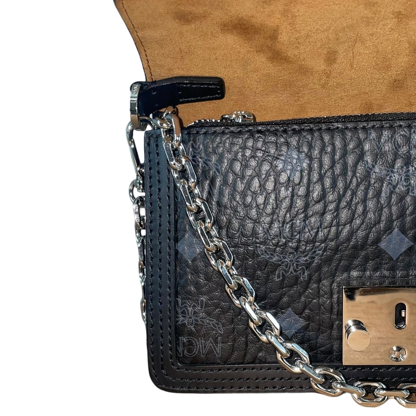MCM/Cross Body Bag/Monogram/Leather/BLK/MWRBAWO02BK001 view 8