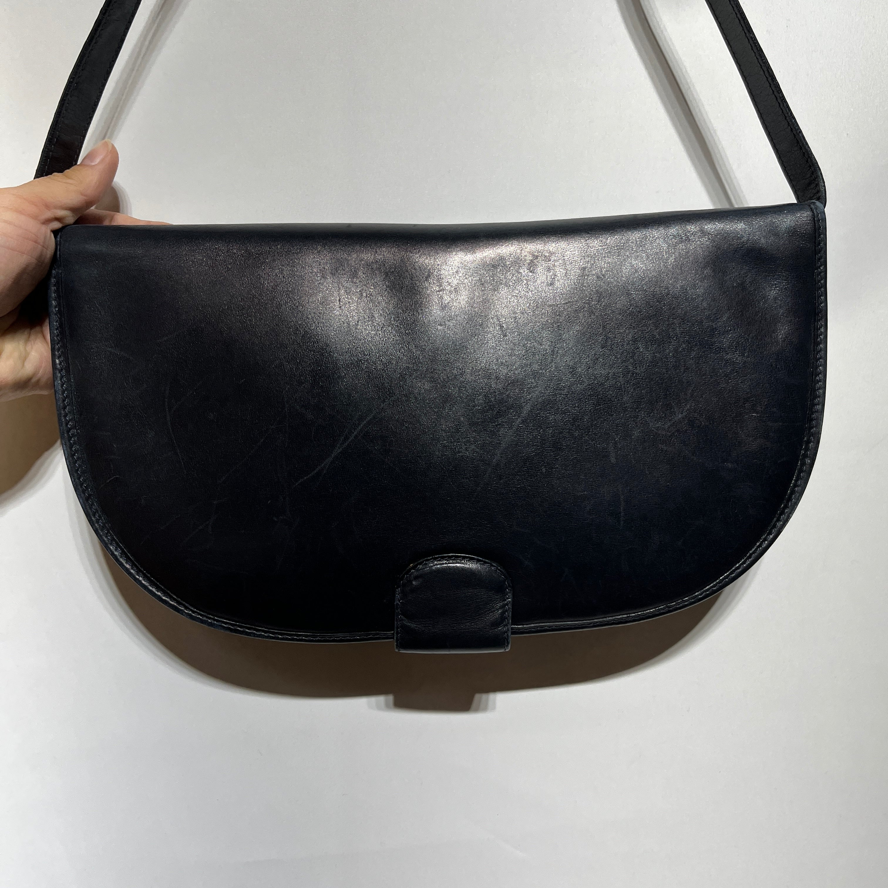 GUCCI/Hand Bag/Leather/BLK/1970S GUCCI view 8