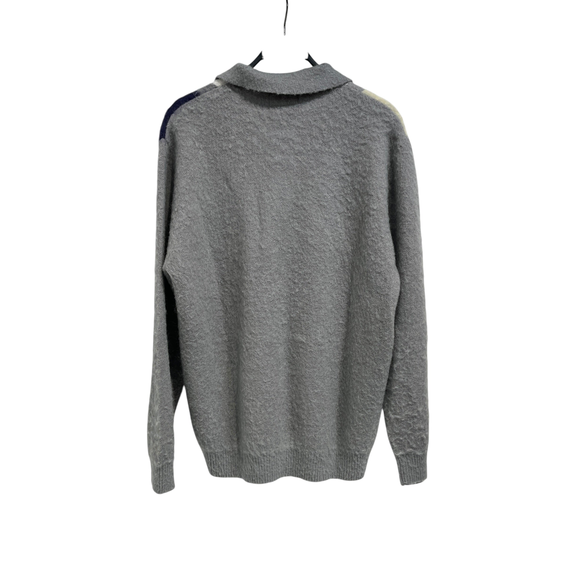 BEAMS/Sweater/L/Wool/GRY/Colorblock view 2