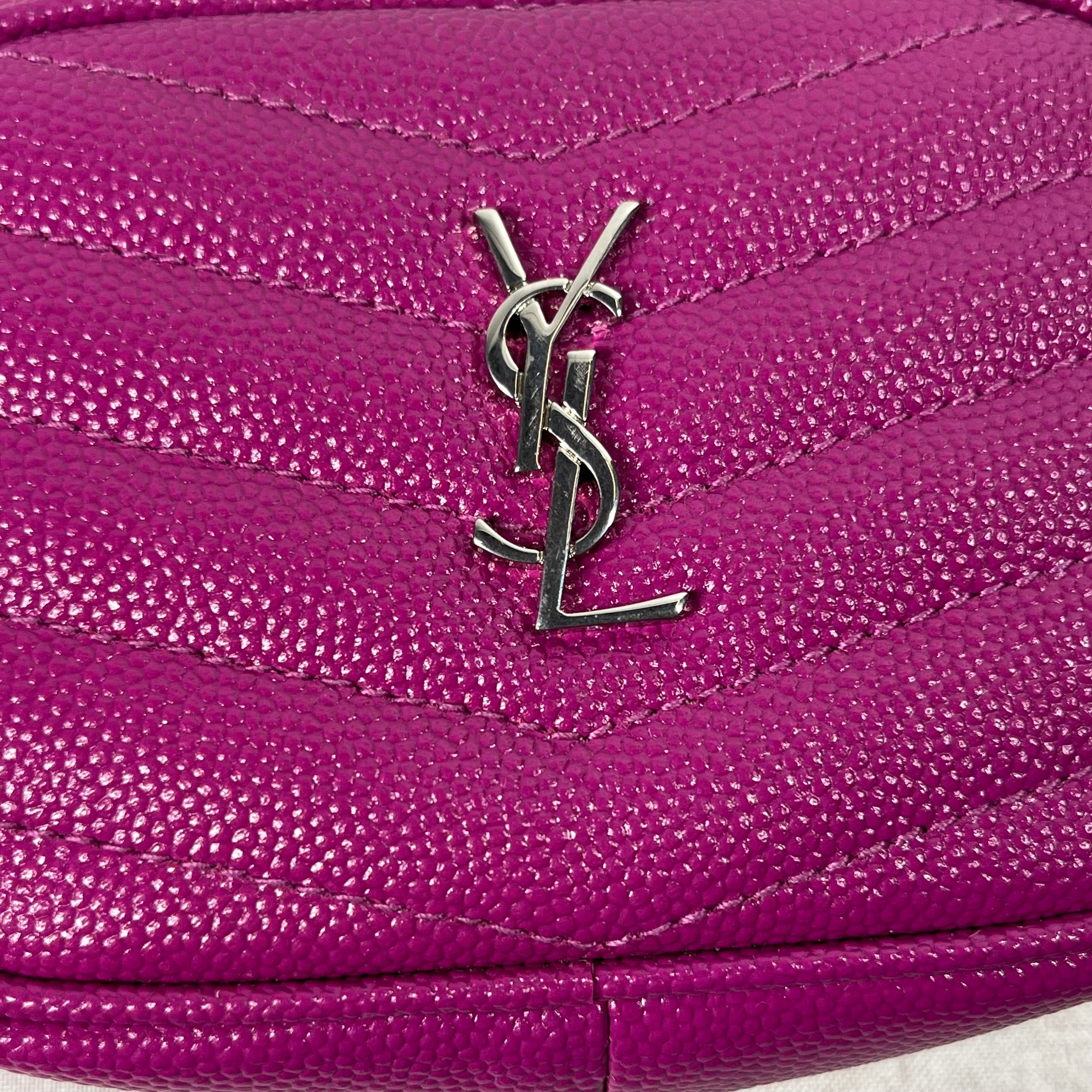 SAINT LAURENT/Bag/Leather/PNK/Micro Matelasse Lou Camera Bag view 8