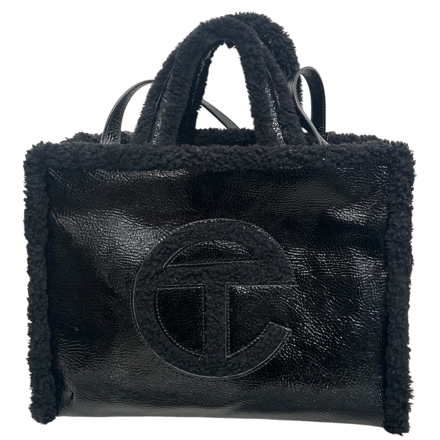 Telfar/UGG australia/Tote Bag/Cotton/BLK/GLOSSY FAUX LEATHER view 1
