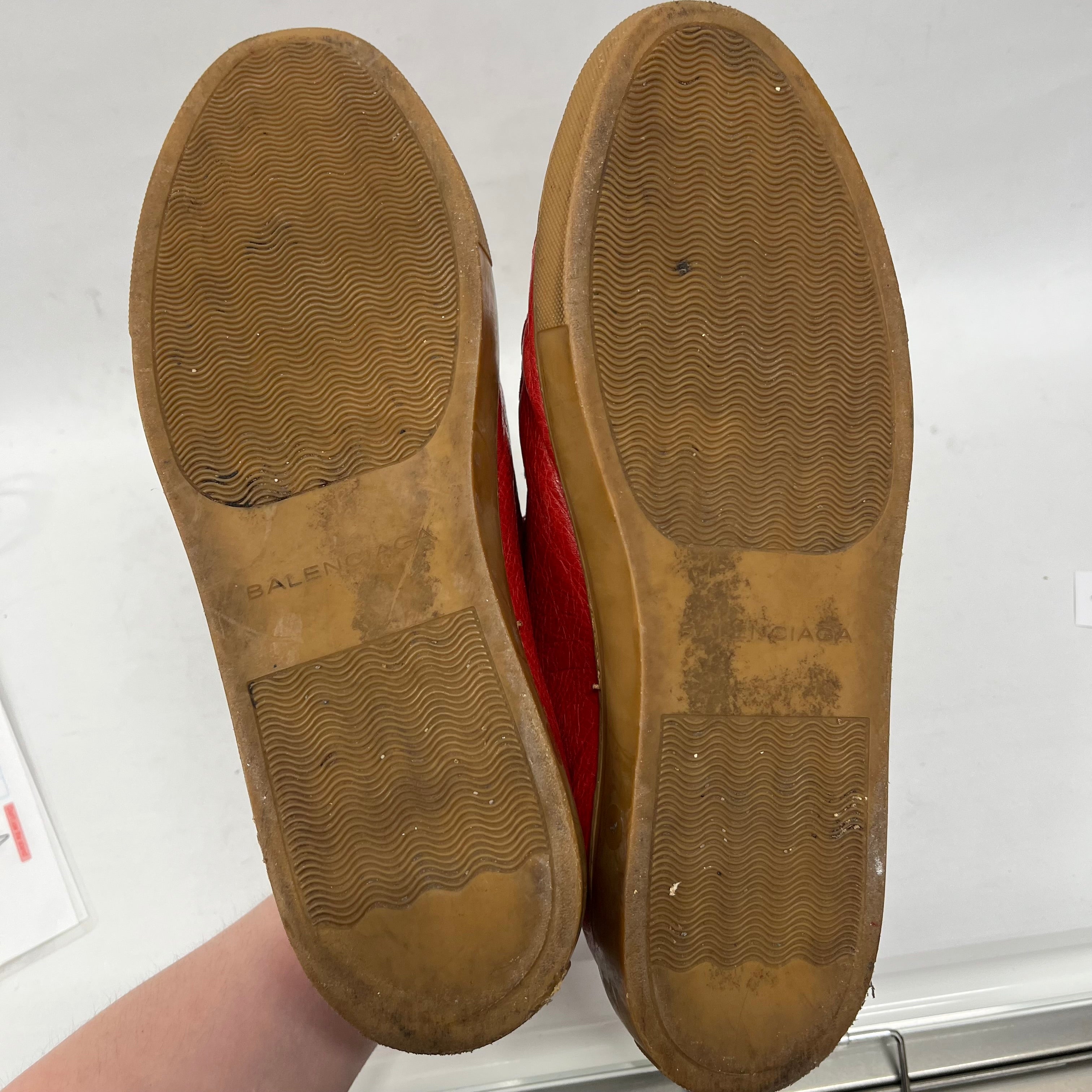 BALENCIAGA/Low-Sneakers/EU 42/Leather/RED/ view 5