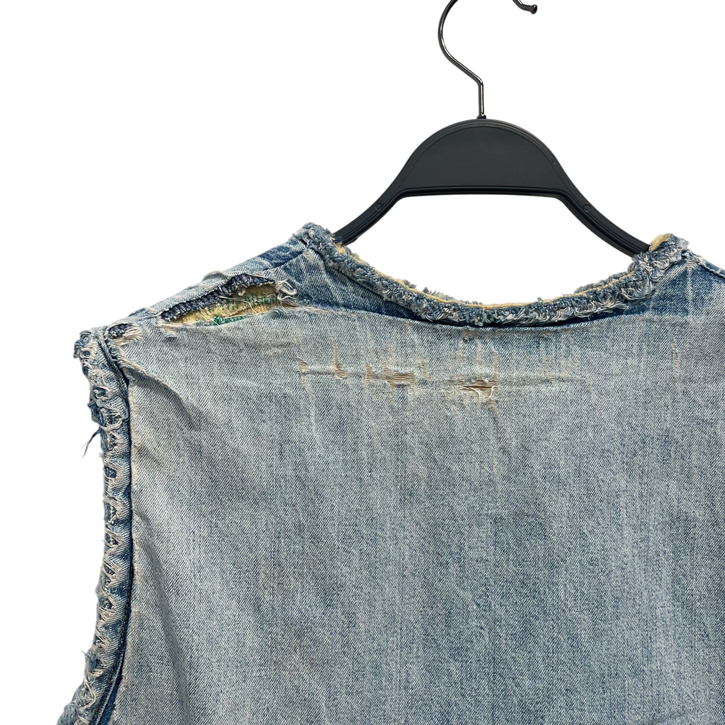Vintage/Vest/Denim/IDG/THRASHED SHERPA LINED VEST view 5