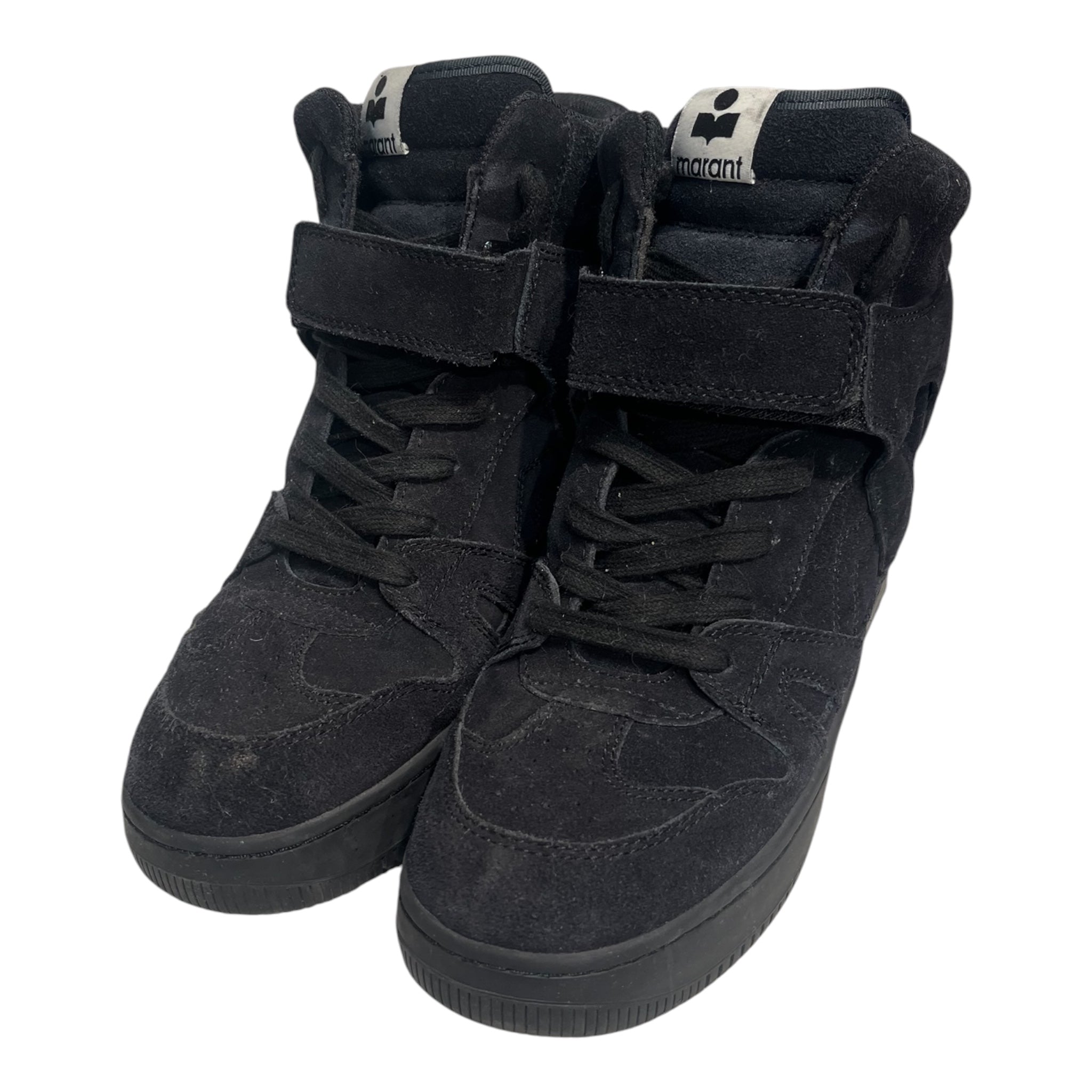 ISABEL MARANT/Hi-Sneakers/US 8/Suede/BLK/WEDGE SNEAKER view 2