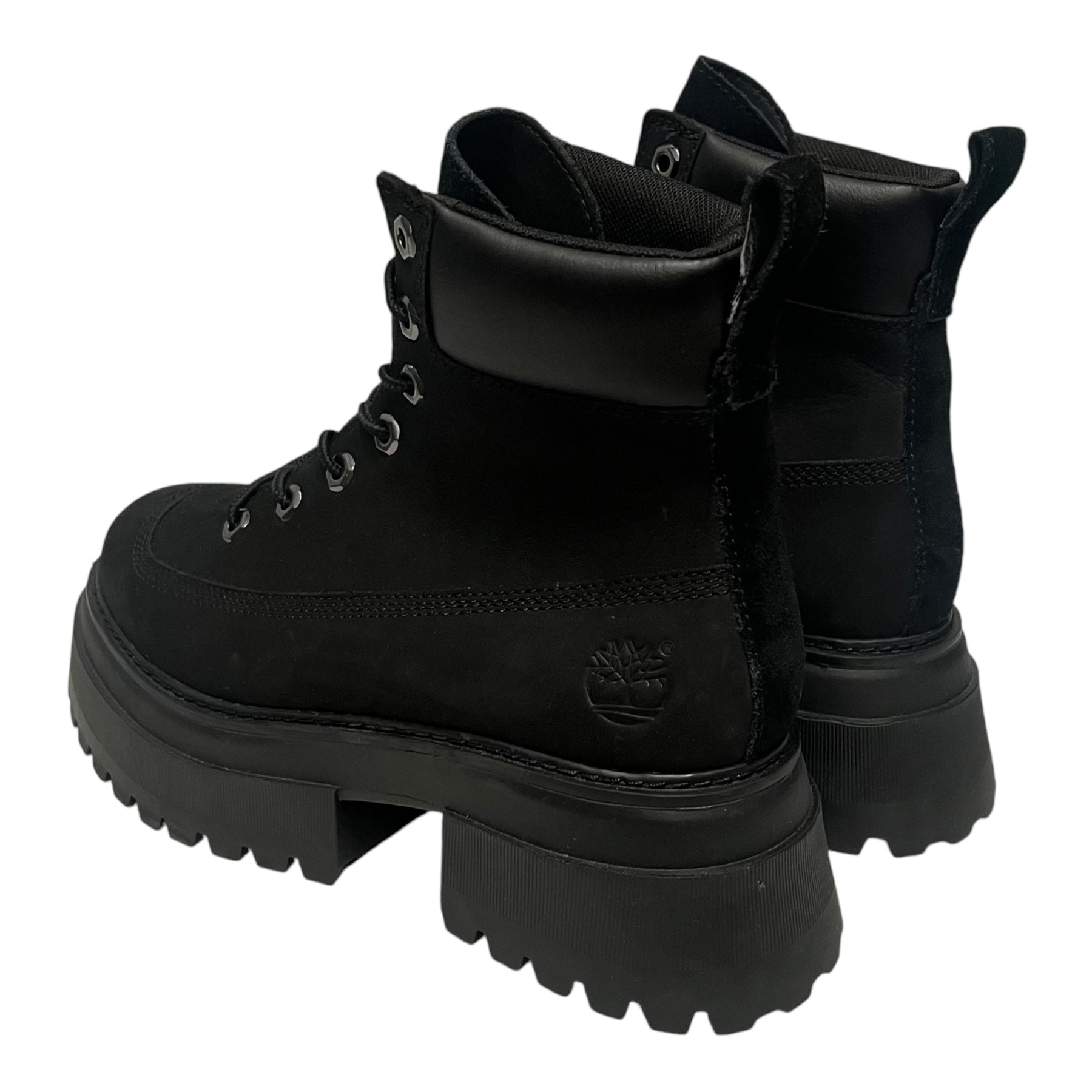 Double sole black timberland boots best sale