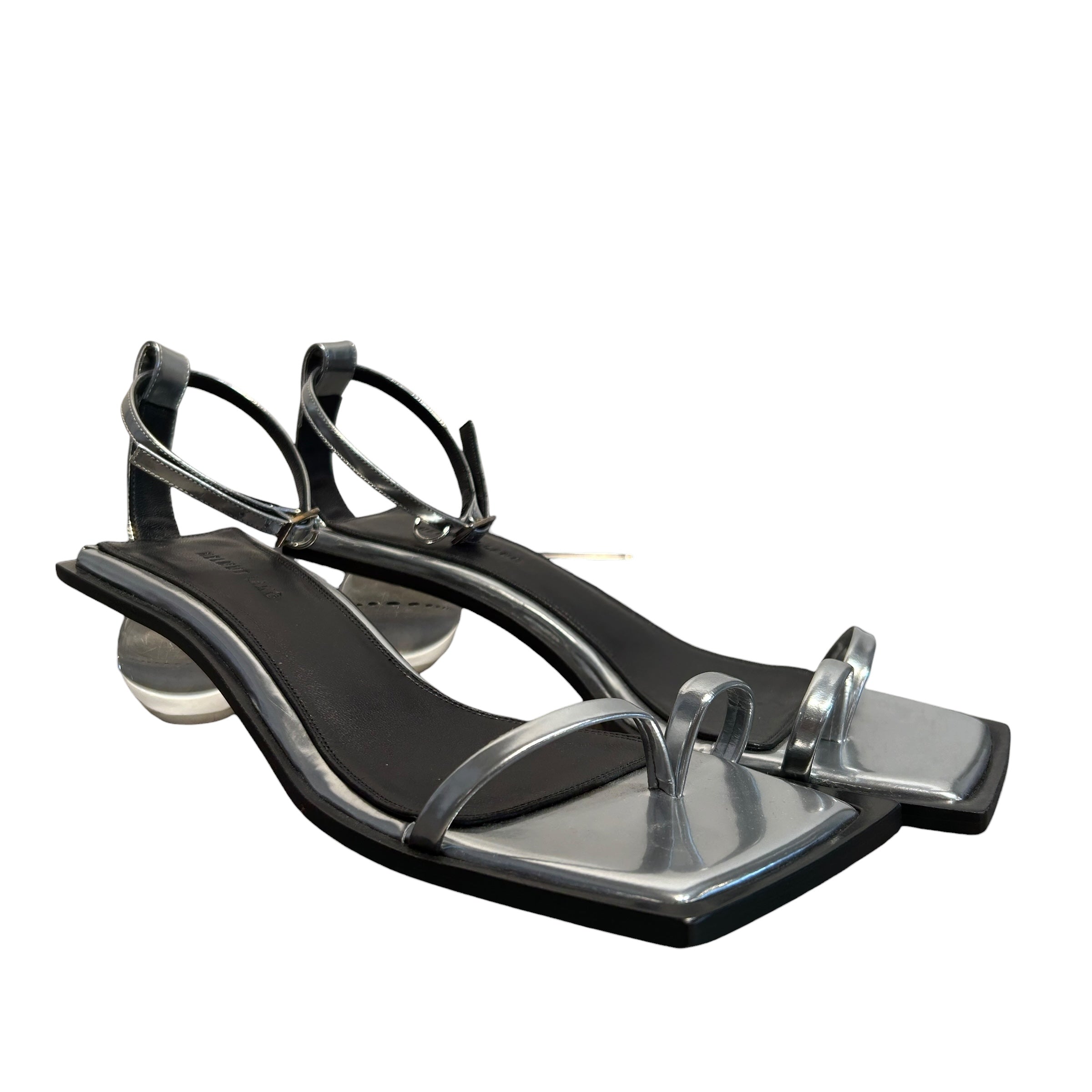 Helmut Lang/Heels/EU 39/SLV/Ball Heel Strap view 1