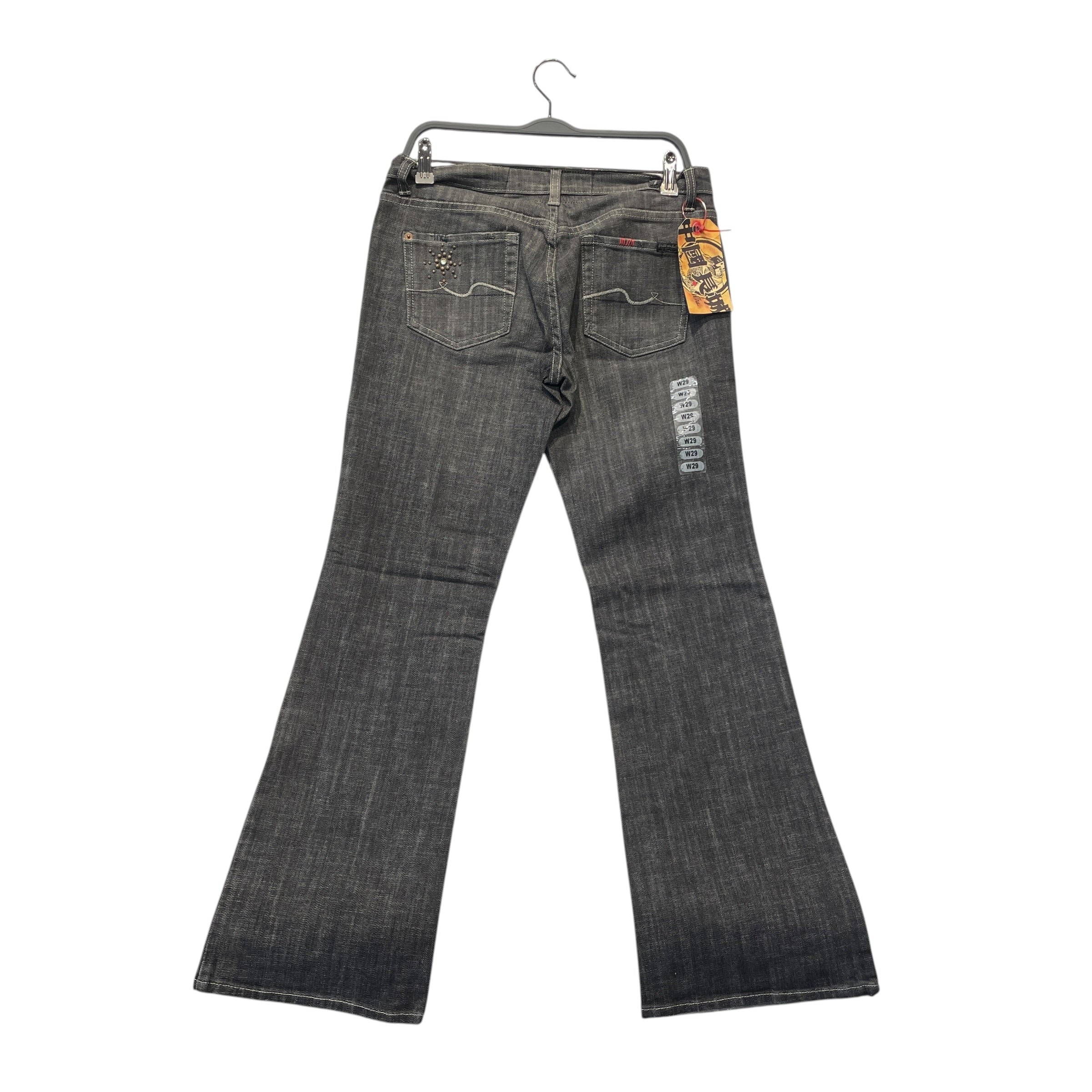 GREAT CHINA WALL/7 for all man kind/Bootcut Pants/29/Denim/GRY/Y2K STUDDED FLARE view 2
