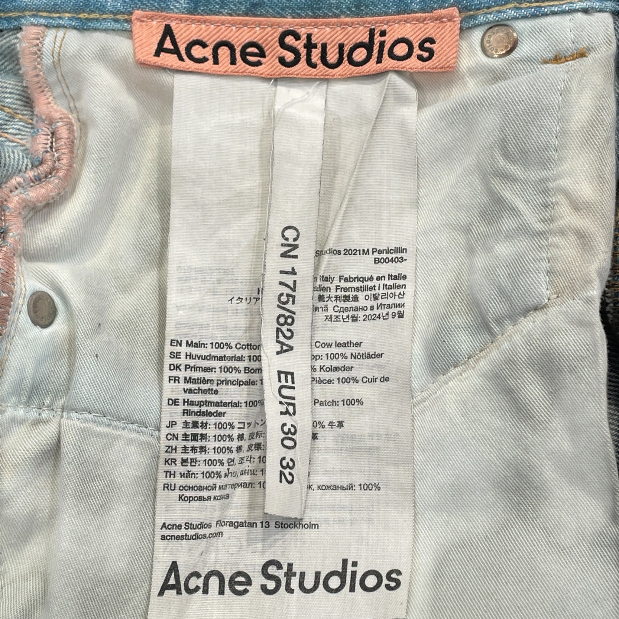 Acne Studios/Pants/32/Denim/BLU/ view 3