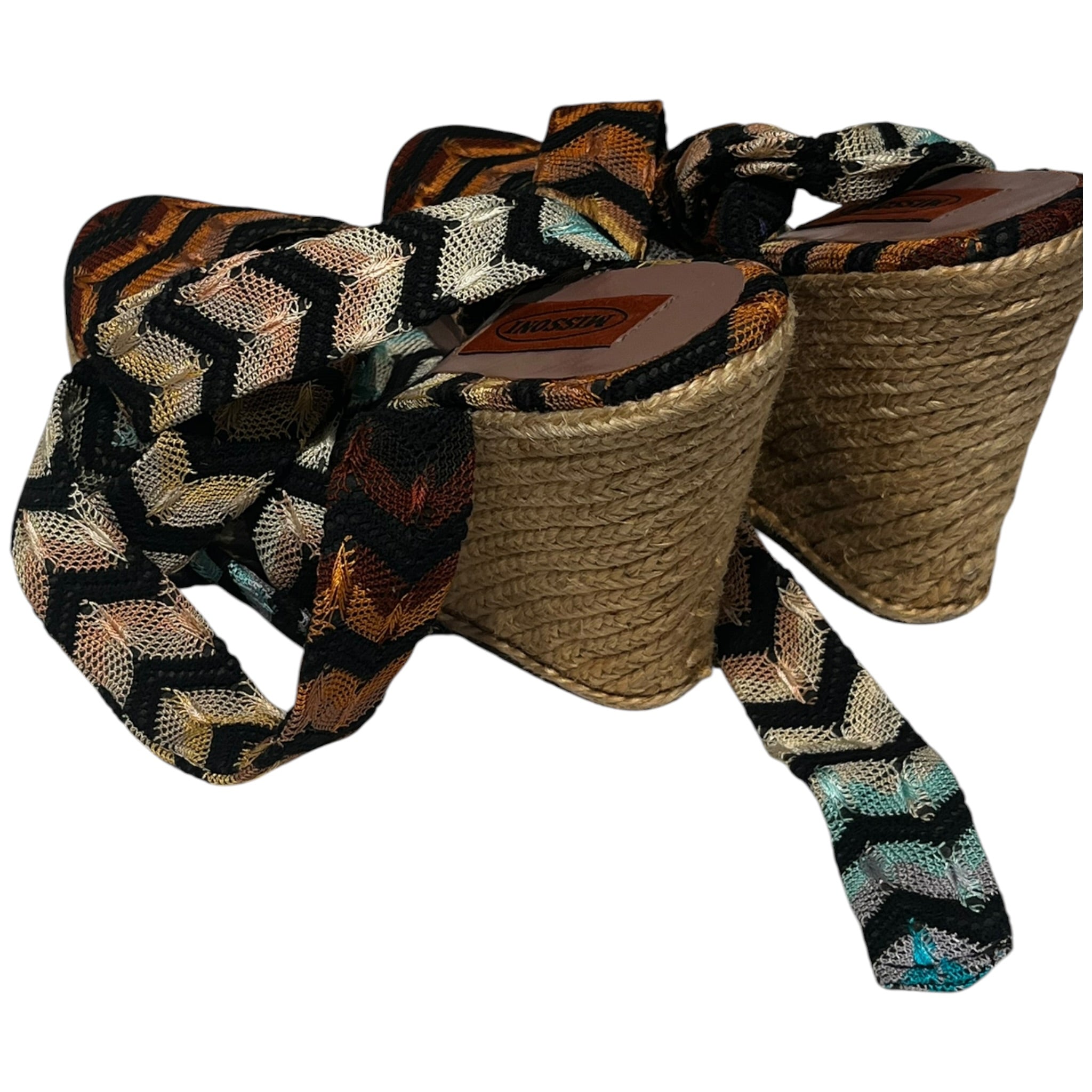 MISSONI/Heels/EU 39/Stripe/Cotton/MLT/wedge view 2