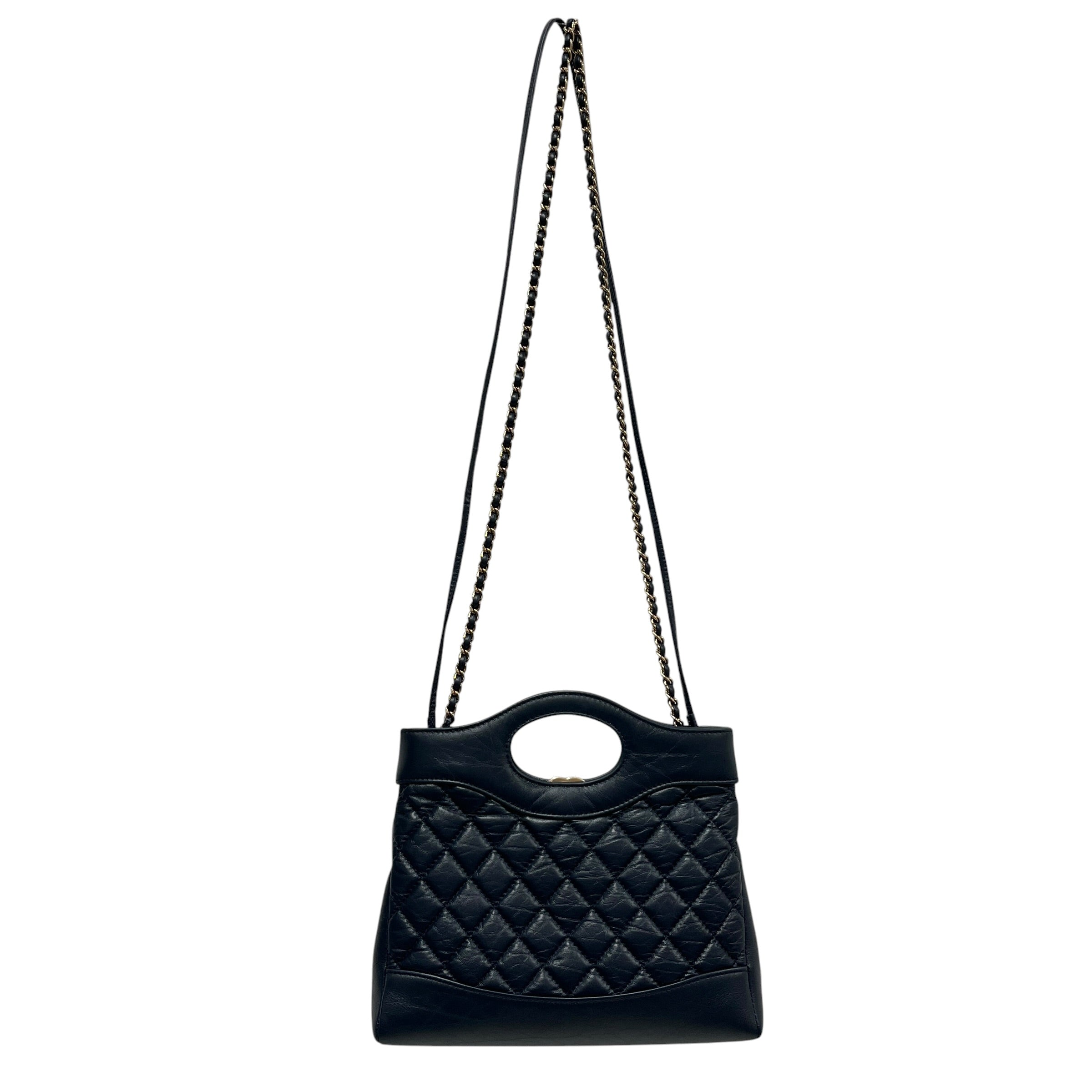 CHANEL/Bag/Leather/BLU/MINI SHOPPING BAG view 2