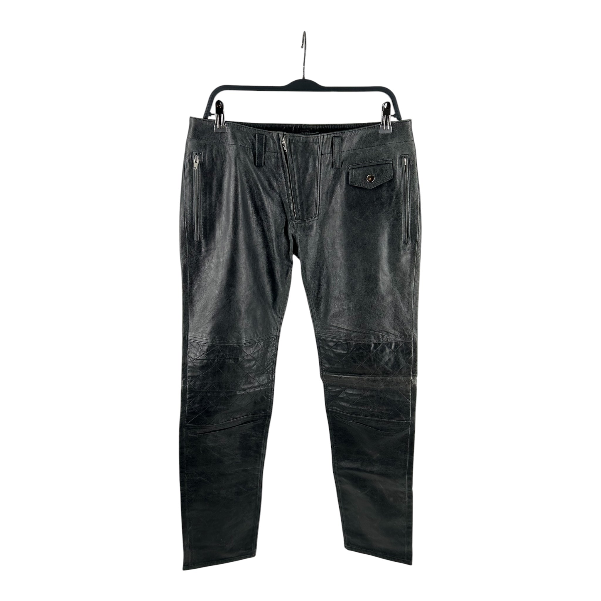 yohji yamamoto A.A.R/Pants/L/Leather/BLK/x261009 view 1