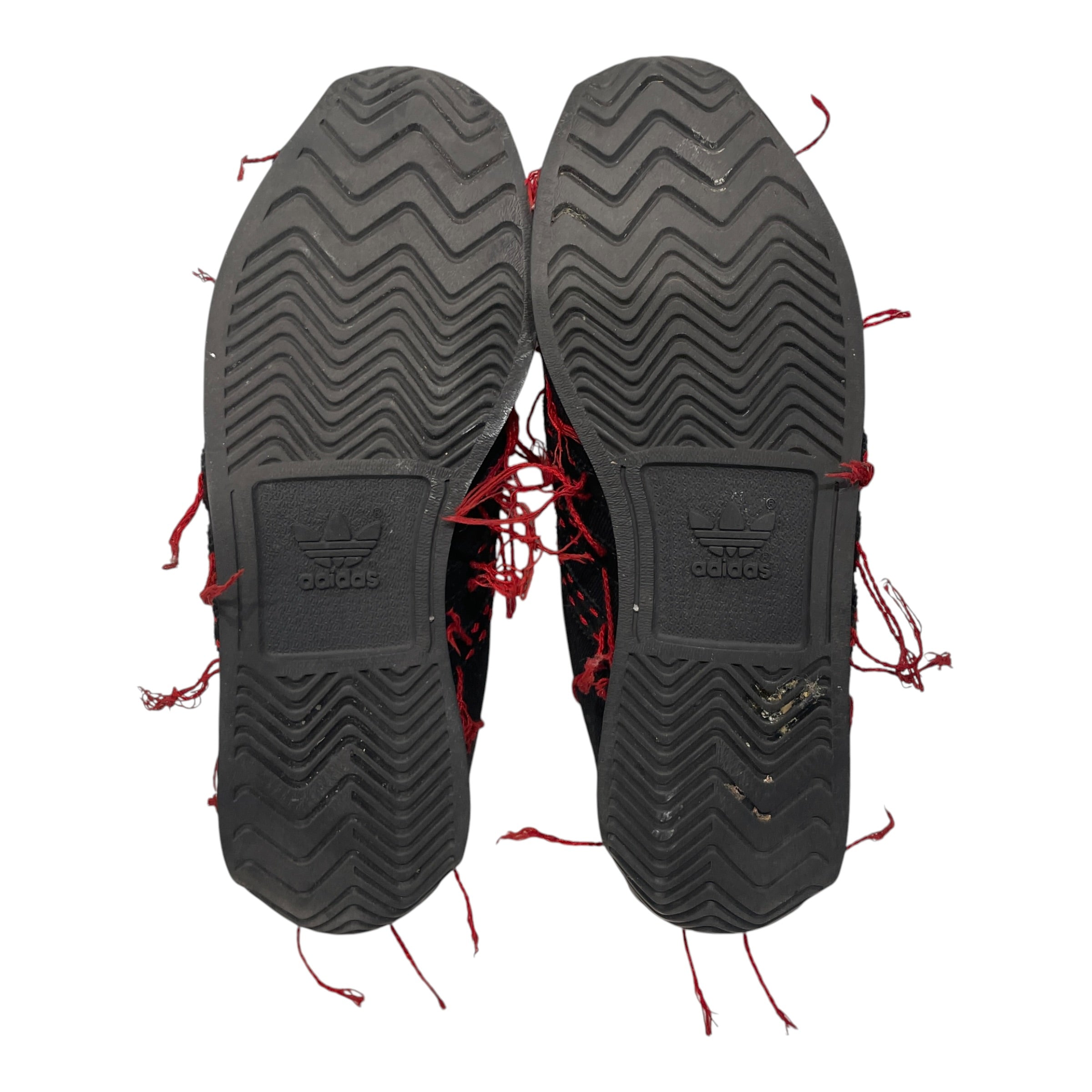 Y's/adidas/Low-Sneakers/US 7/Cotton/BLK/RED THREAD ALL OVER view 5