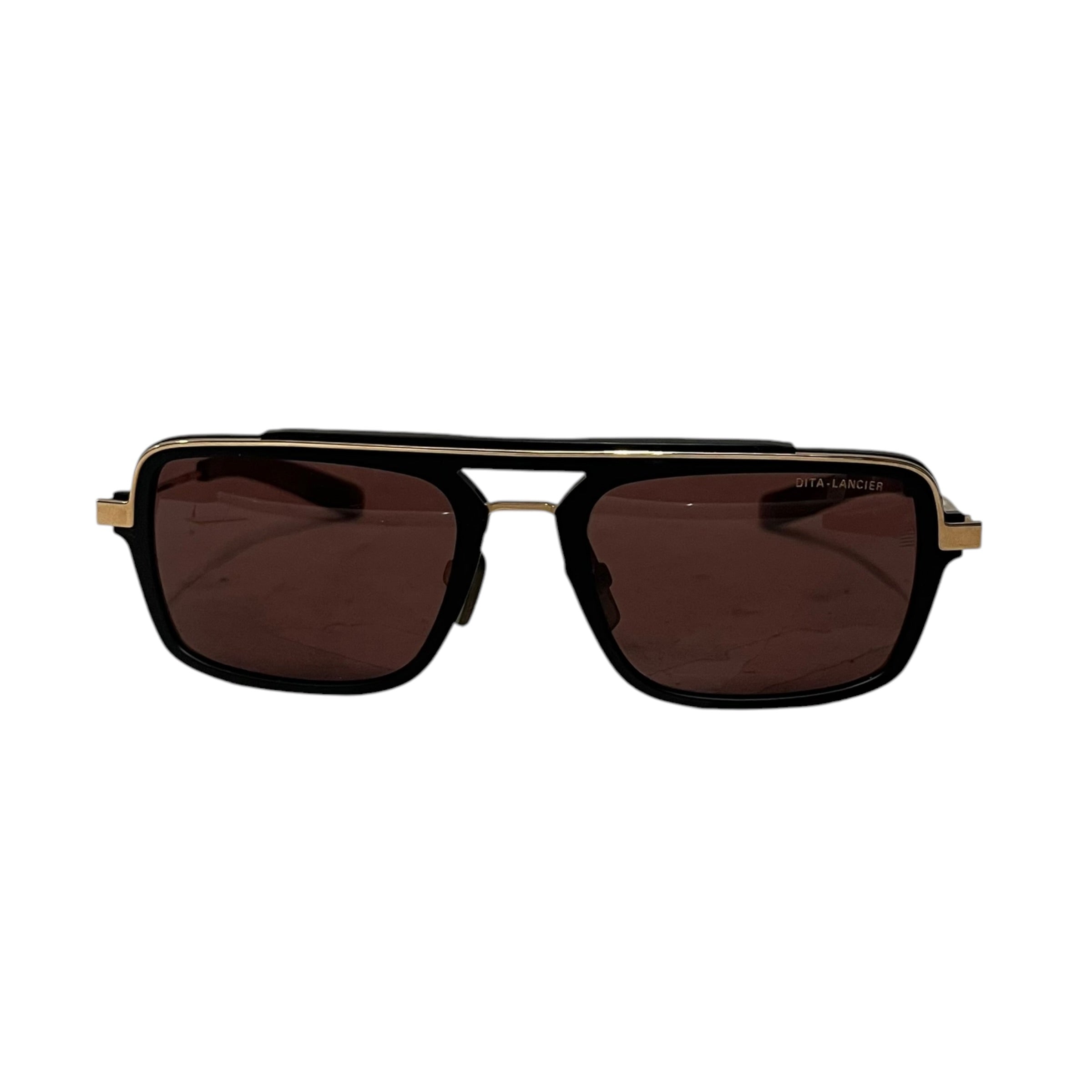 DITA/Sunglasses/Celluloid/BLK/dita lancier orange tint view 1