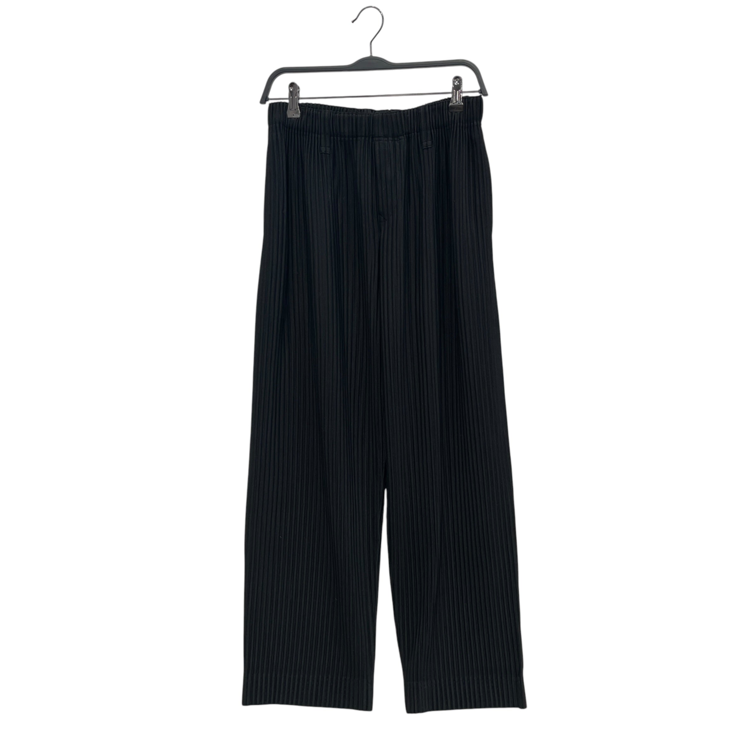 HOMME PLISSE ISSEY MIYAKE/Straight Pants/1/Polyester/BLK/PLEATED BLK view 1