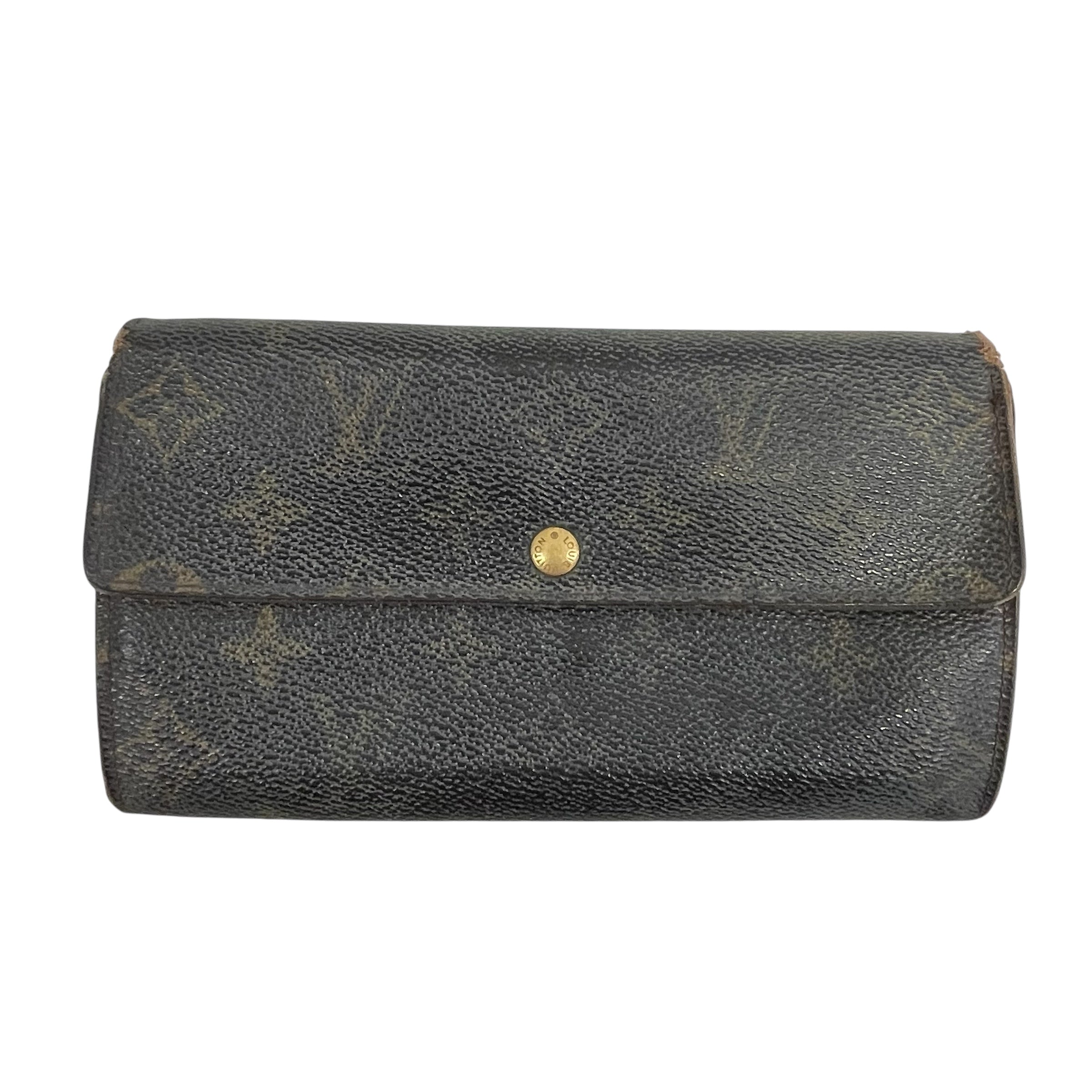 LOUIS VUITTON/Wallet/Monogram/Leather/MLT/M's/sarah wallet/gld hard/u.s.a view 1