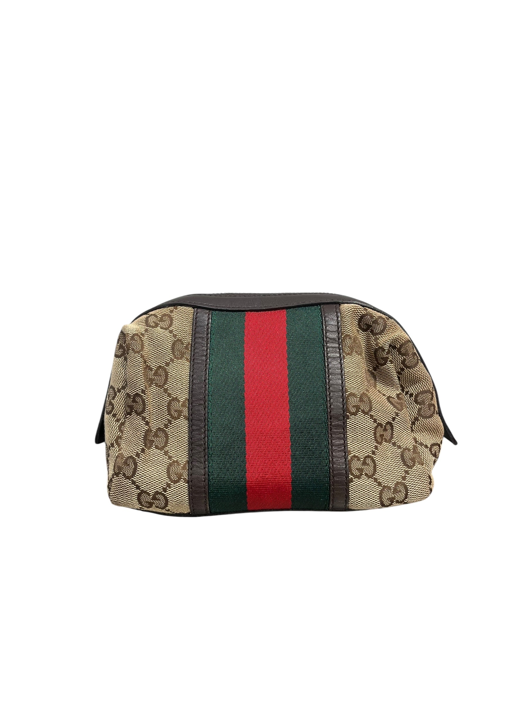 GUCCI/Pouch/Monogram/BRW/BROWN GG CANVAS POUCH view 1