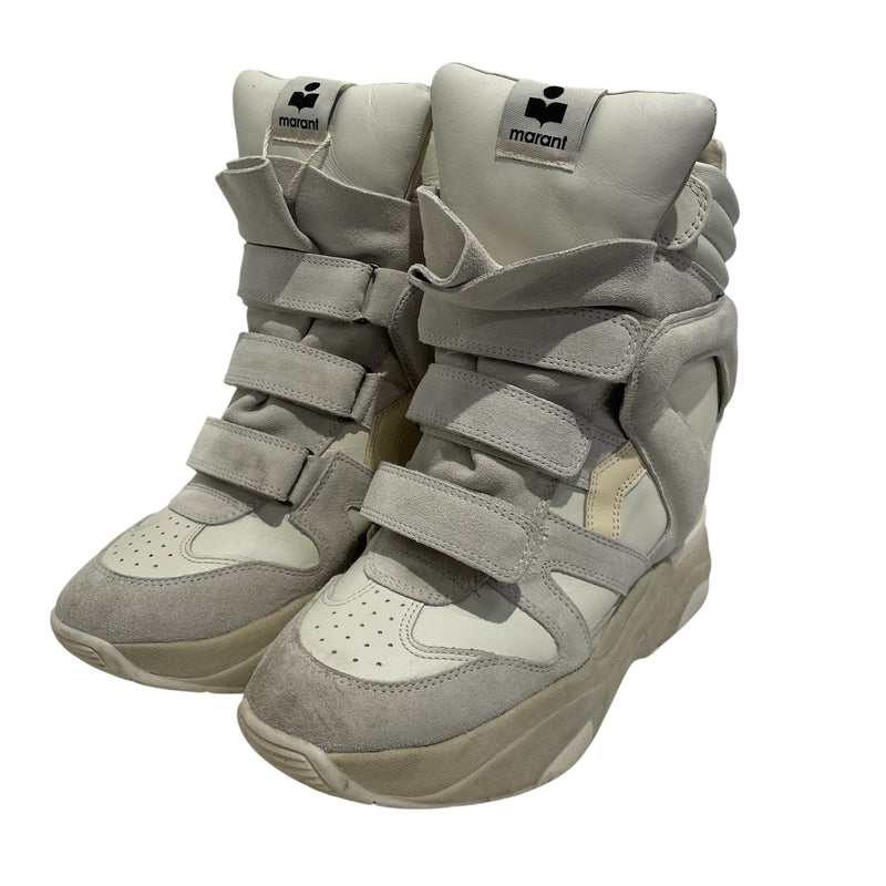 ISABEL MARANT/Hi-Sneakers/US 7.5/Leather/GRY/CLASSIC BALSKEE