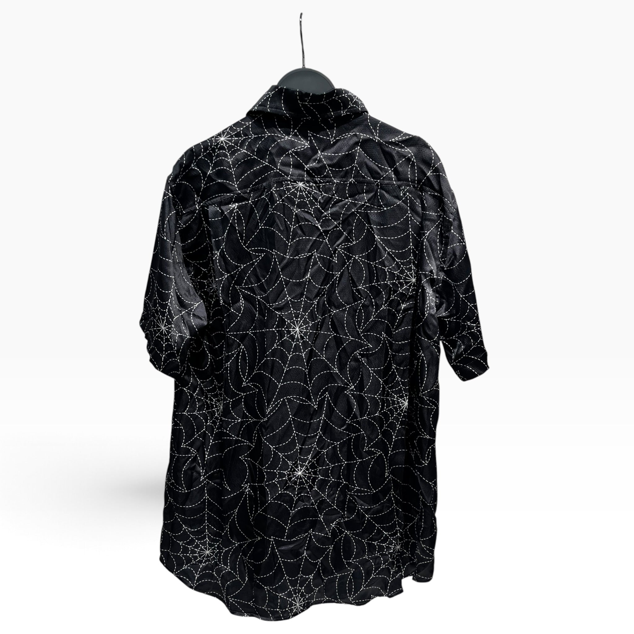 The Elder Statesman/Shirt/S/Silk/BLK/All Over Print/Spiderweb view 2