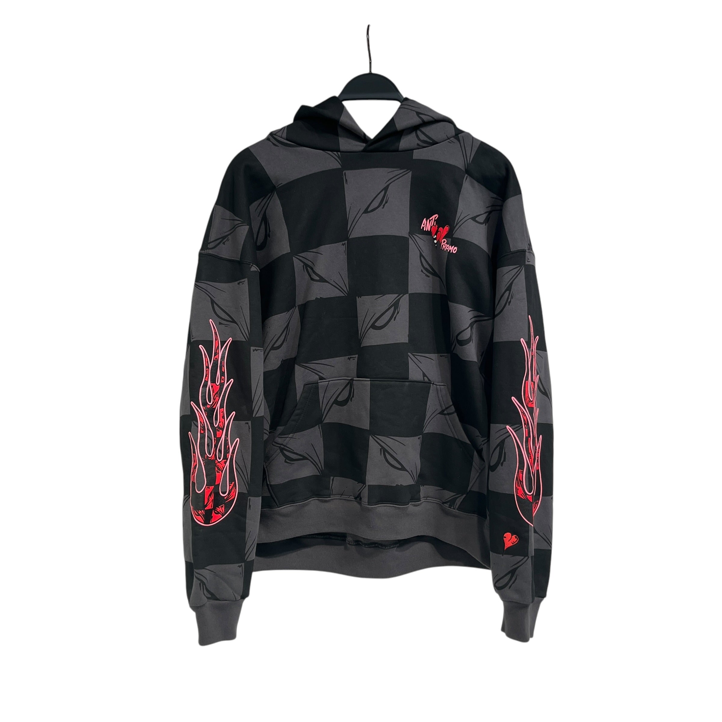 Anti Promo /Hoodie/L/All Over Print/Cotton/BLK/Pullover/Matty Boy Heart Logo view 1