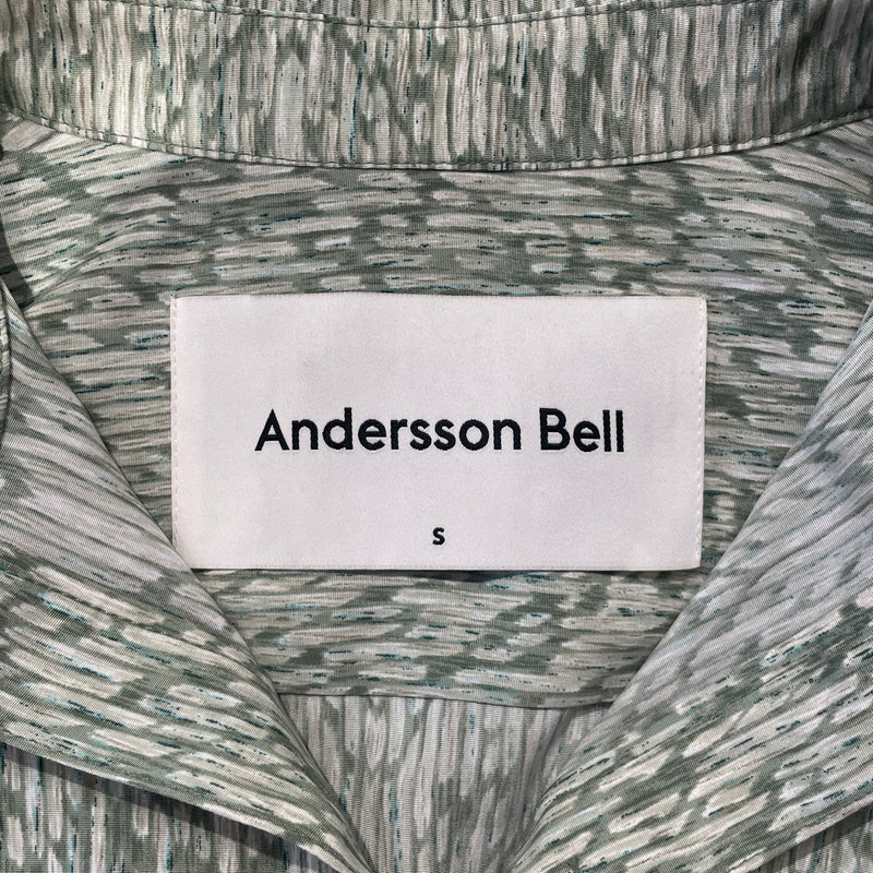 Andersson Bell/LS Blouse/S/All Over Print/Polyester/GRN/