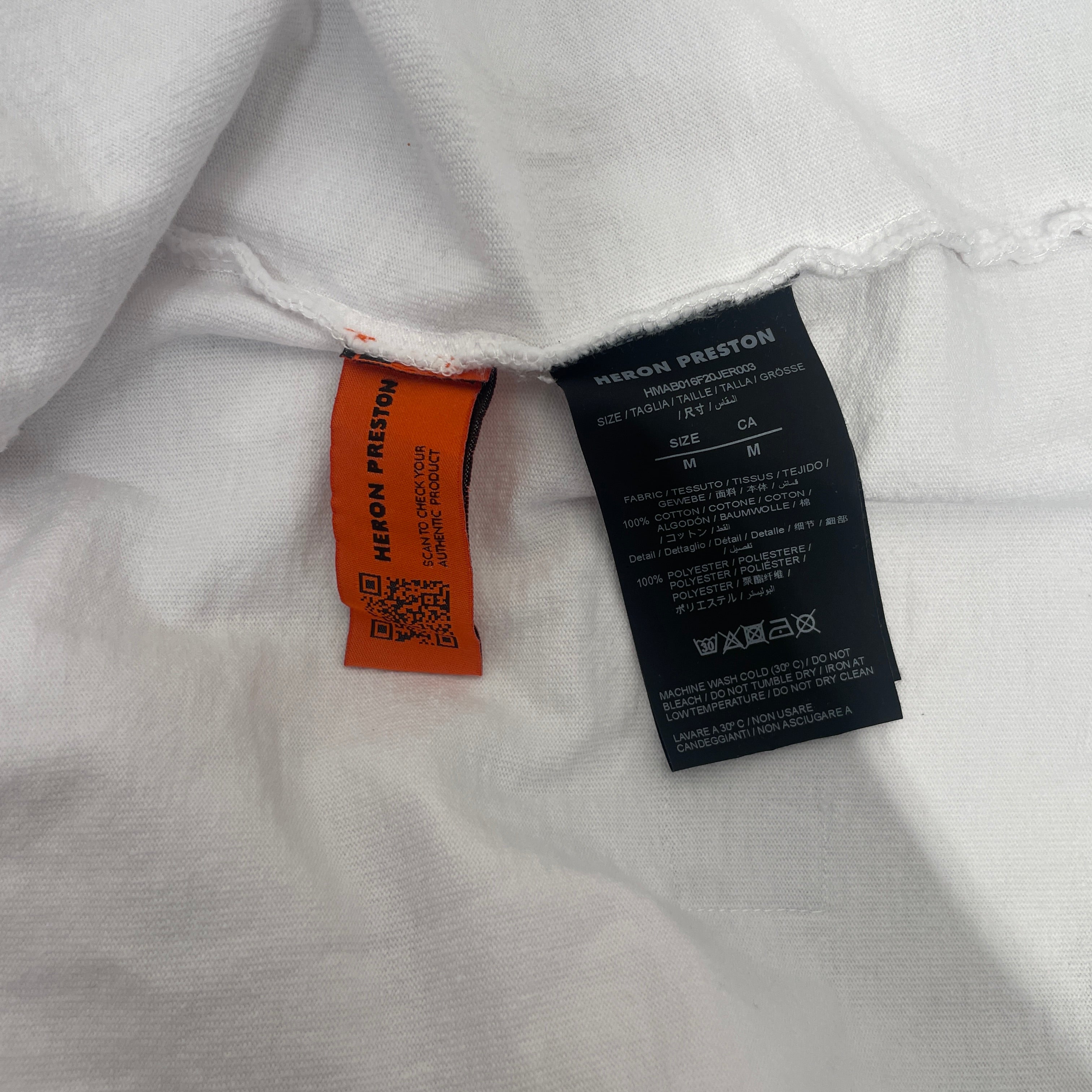 HERON PRESTON/LS T-Shirt/M/Cotton/WHT/Heron Preston LS T Shirt view 3