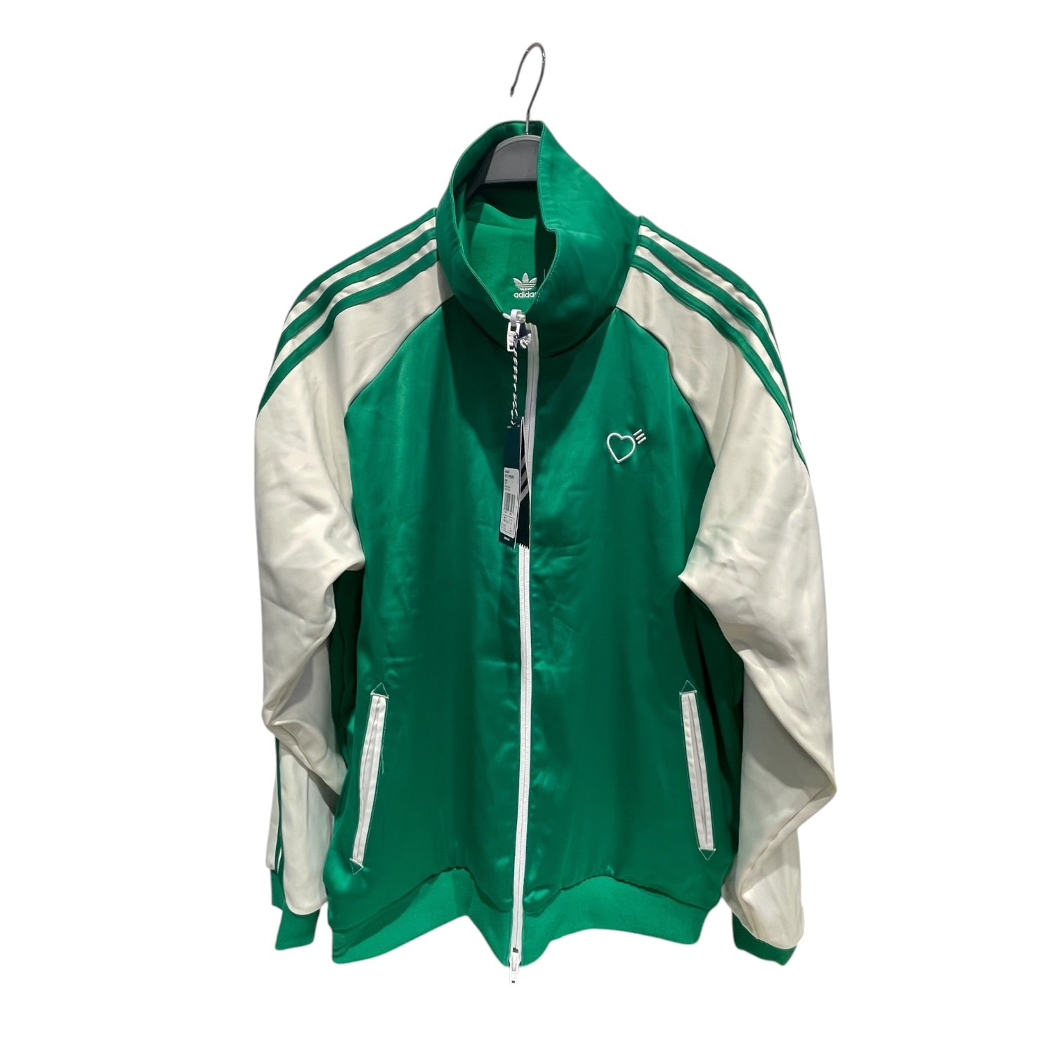 adidas/HUMAN MADE/Track Jkt/XL/Cotton/GRN/REVERSIBLE HUMANMADE PATCH view 1